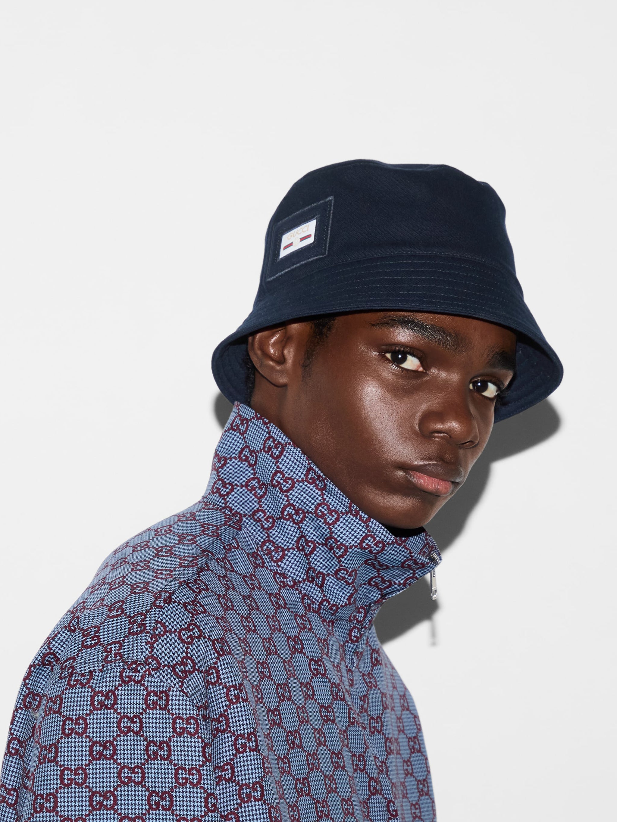 GUCCI Cotton Fabric Cloche for Men - SS25
