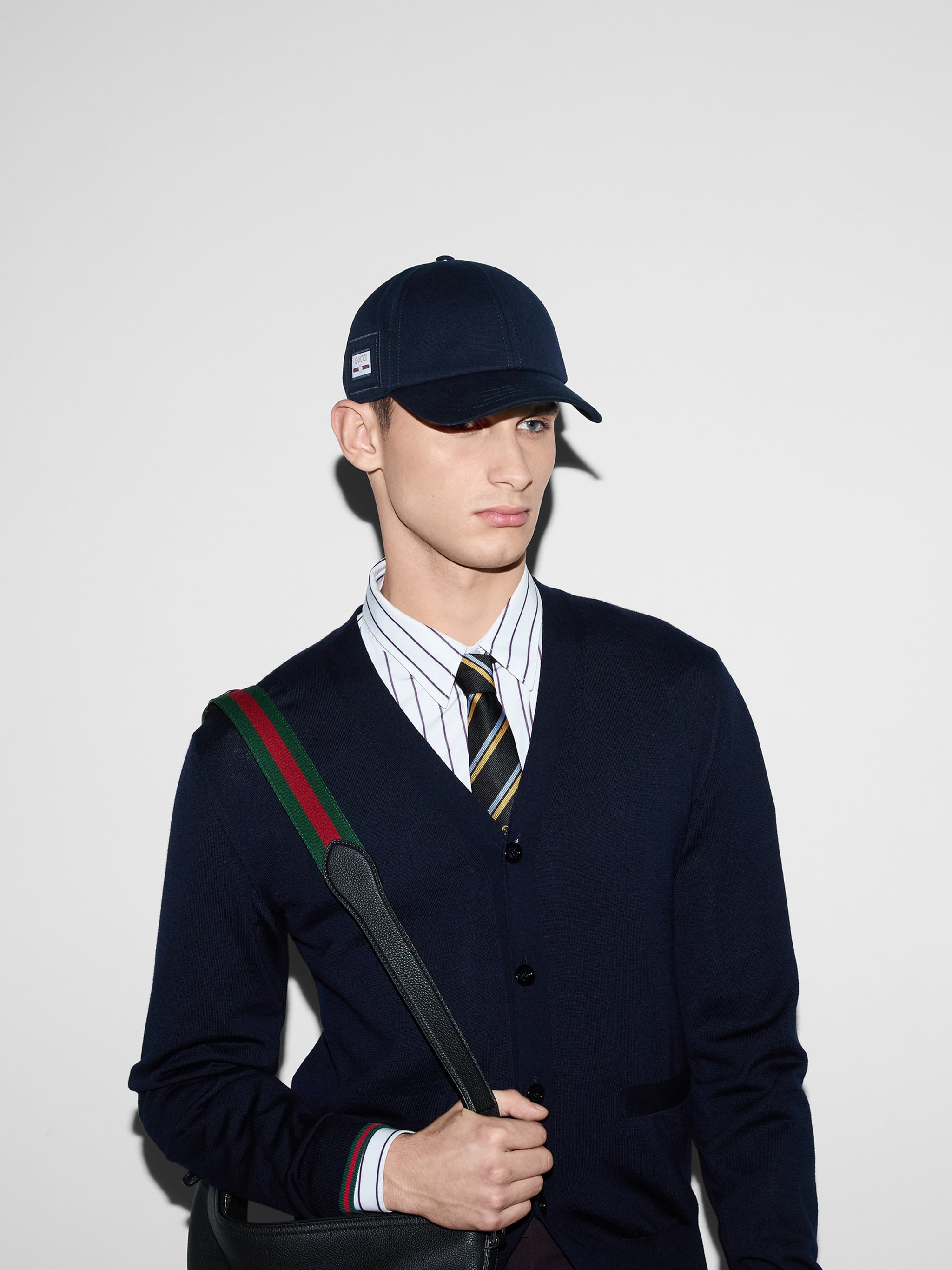 GUCCI Cotton Fabric Baseball Cap for Men