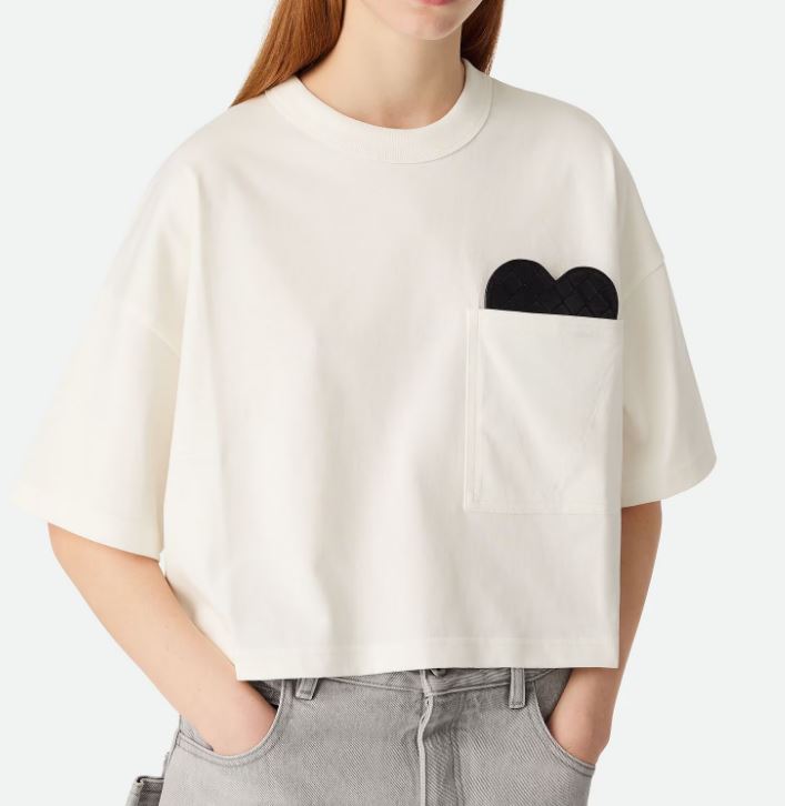 BOTTEGA VENETA Pure Cotton T-Shirts and Polos for Women - SS25 Collection