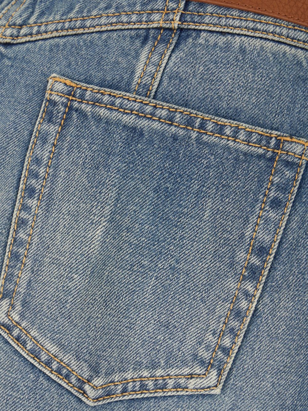 ALEXANDER MCQUEEN Denim Long Skirt with Short Front Zip