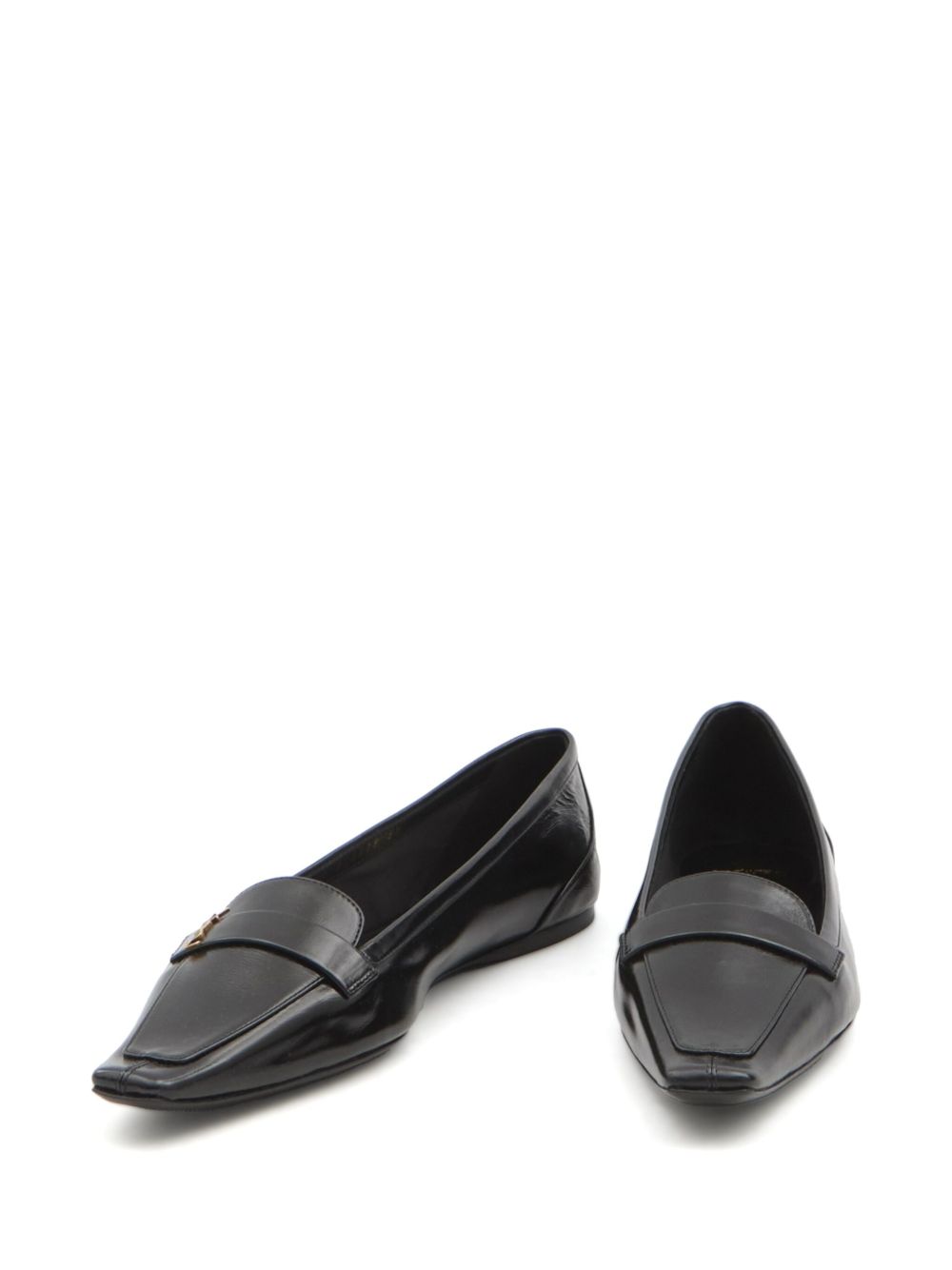 SAINT LAURENT Elegant Ballerina Flats with Strap Detailing