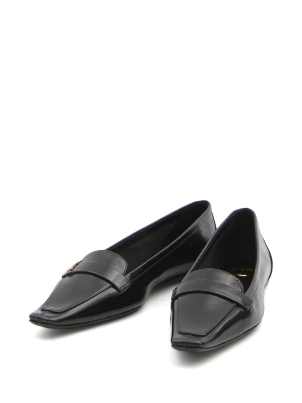 SAINT LAURENT Elegant Ballerina Flats with Strap Detailing