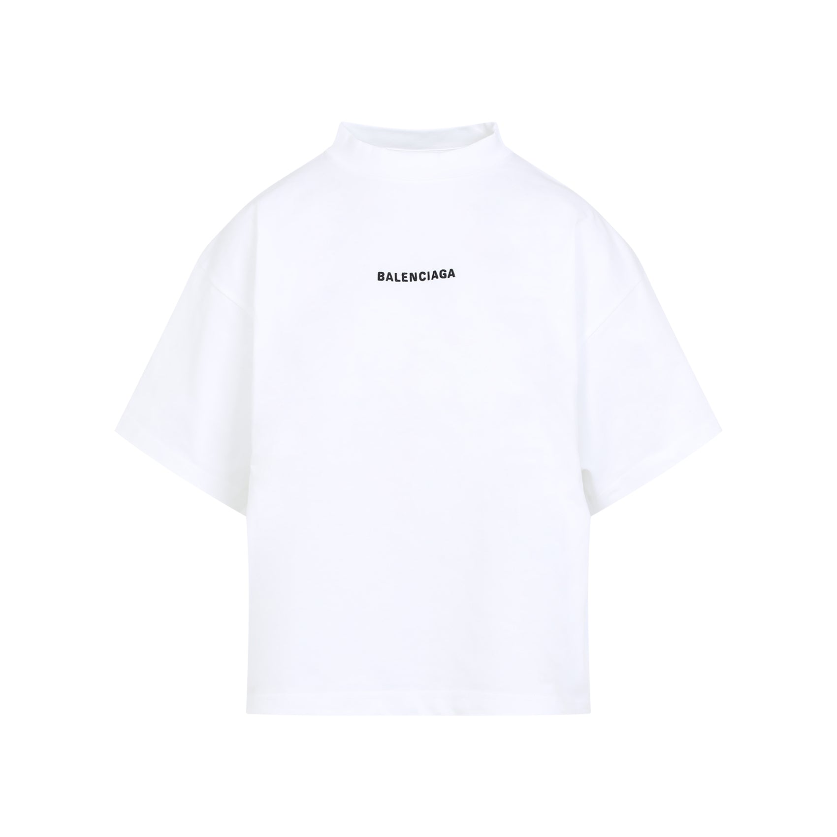 BALENCIAGA Cropped Logo T-Shirt for Women - SS25