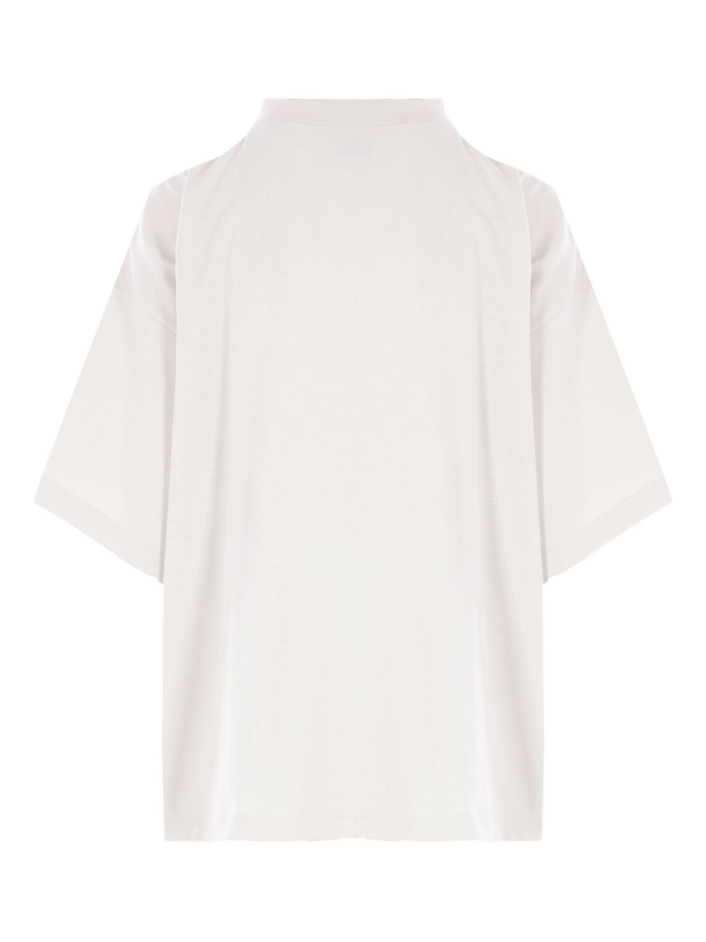 BALENCIAGA Logo Print Cotton T-Shirt - Short Sleeves