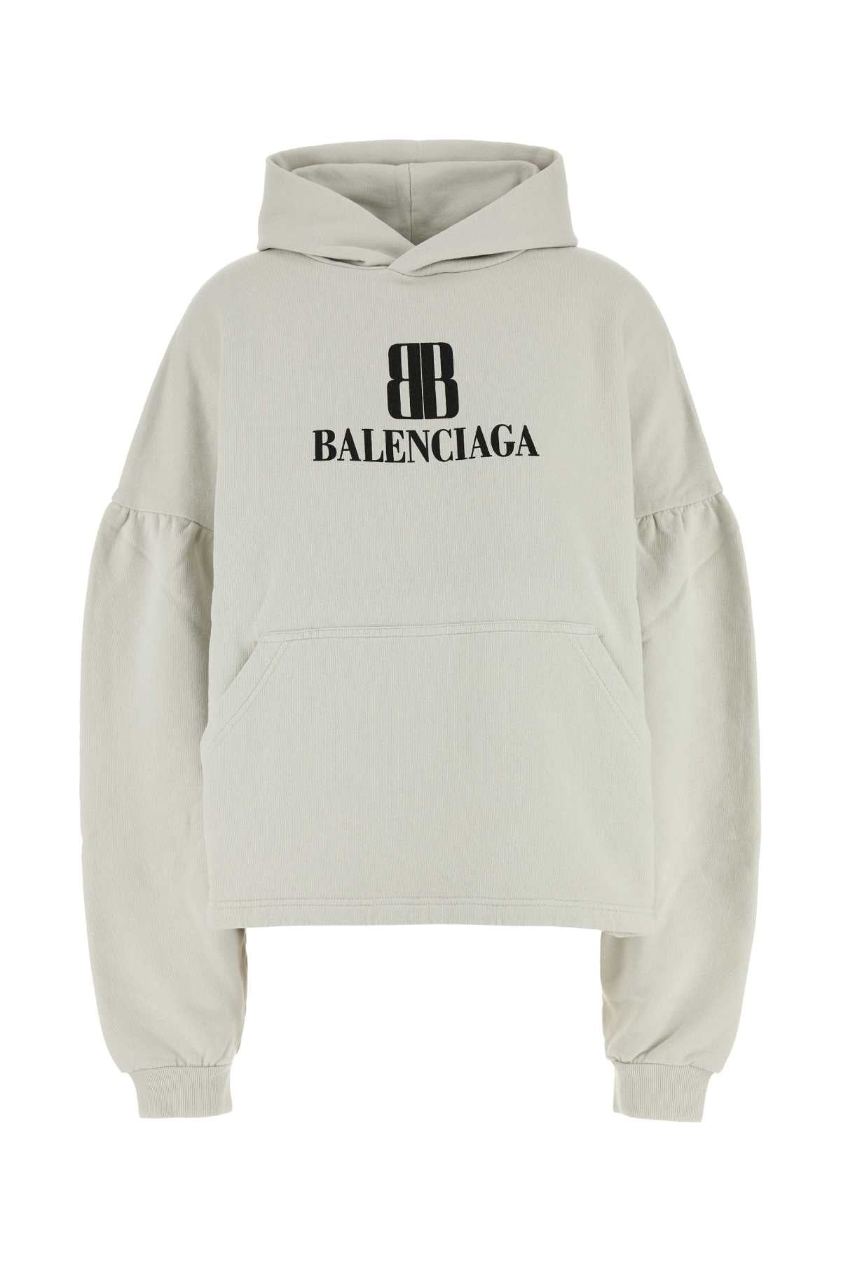 BALENCIAGA Oversized Cropped Hoodie for Women - FW25 Collection