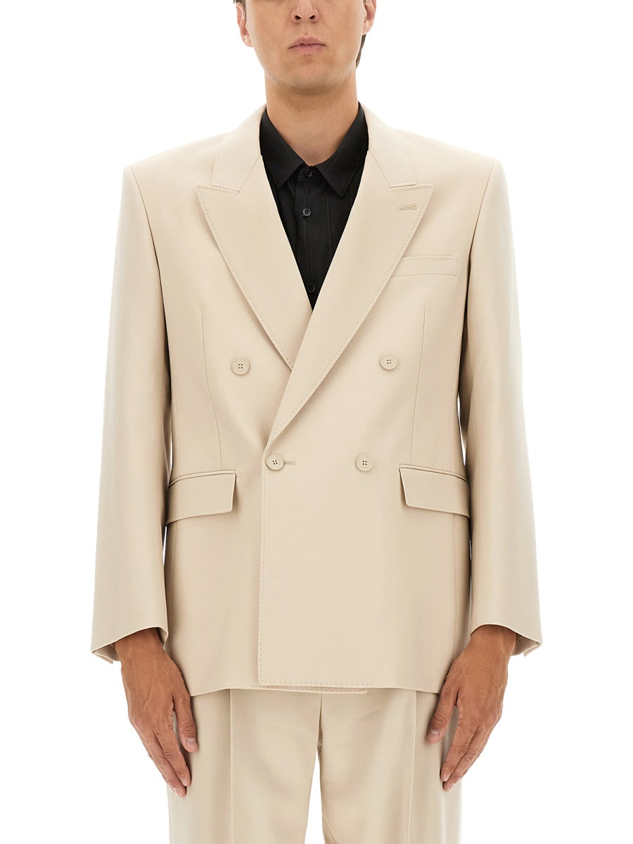 SAINT LAURENT Lightweight Wool Jacket - Size 48