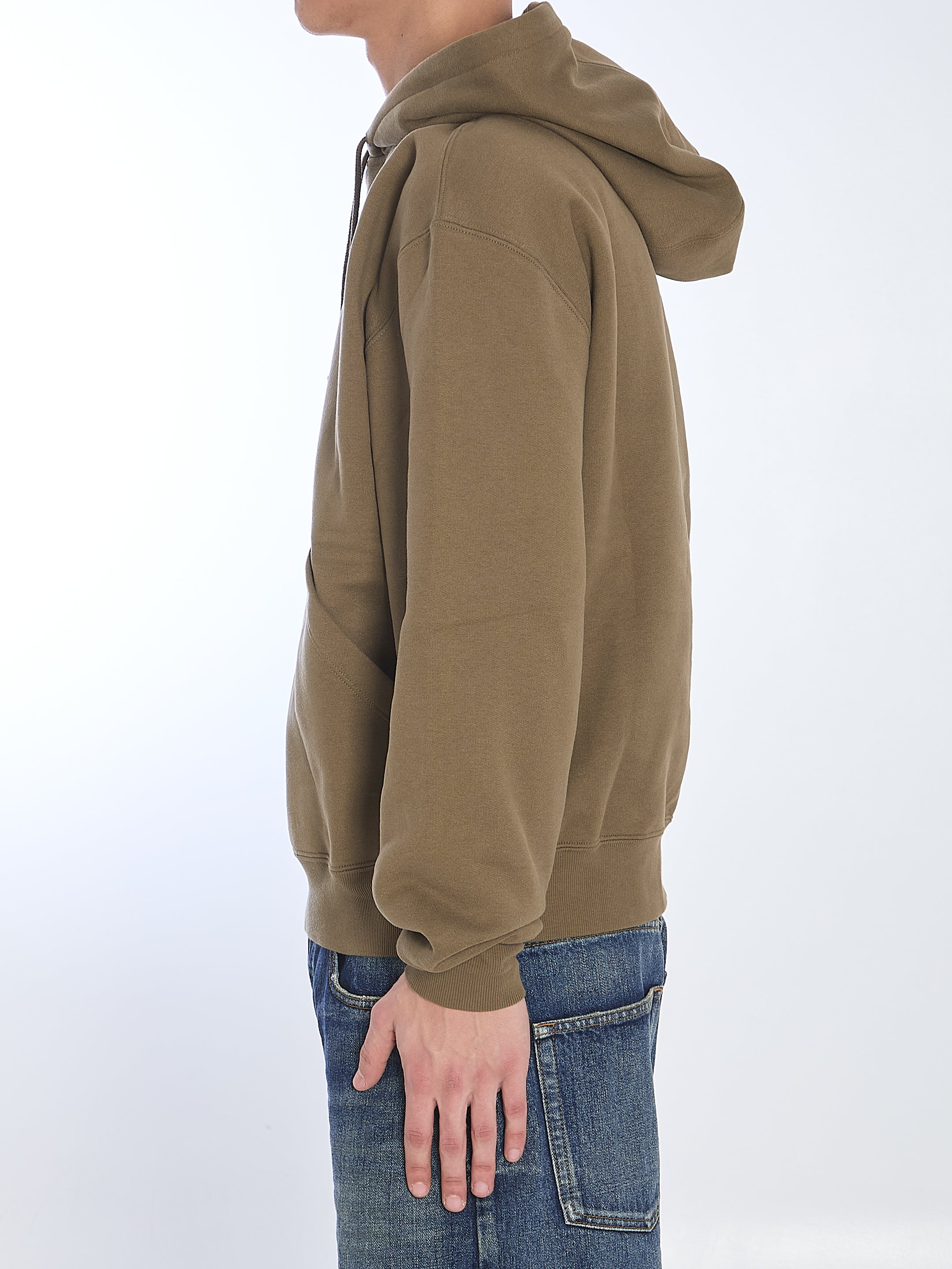 SAINT LAURENT Hooded Sweatshirt with Logo - Size L