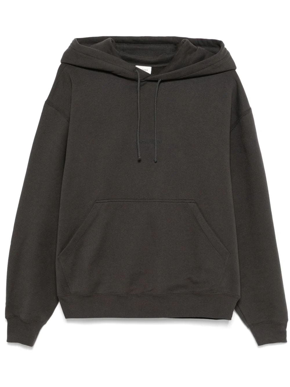 SAINT LAURENT Classic Logo Embroidered Hoodie - Medium