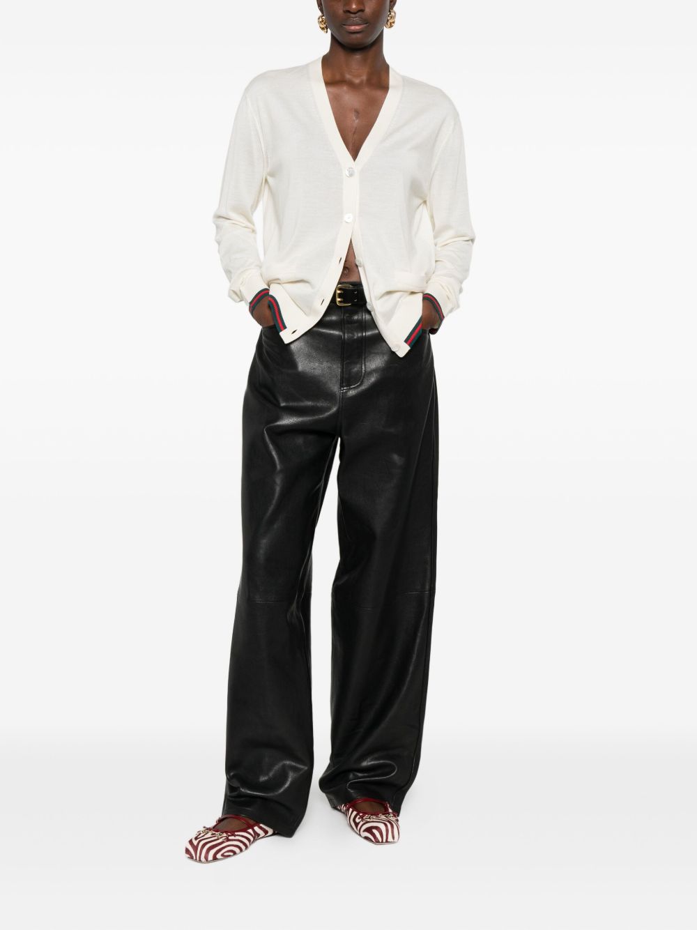 GUCCI Cashmere and Silk Blend Cardigan