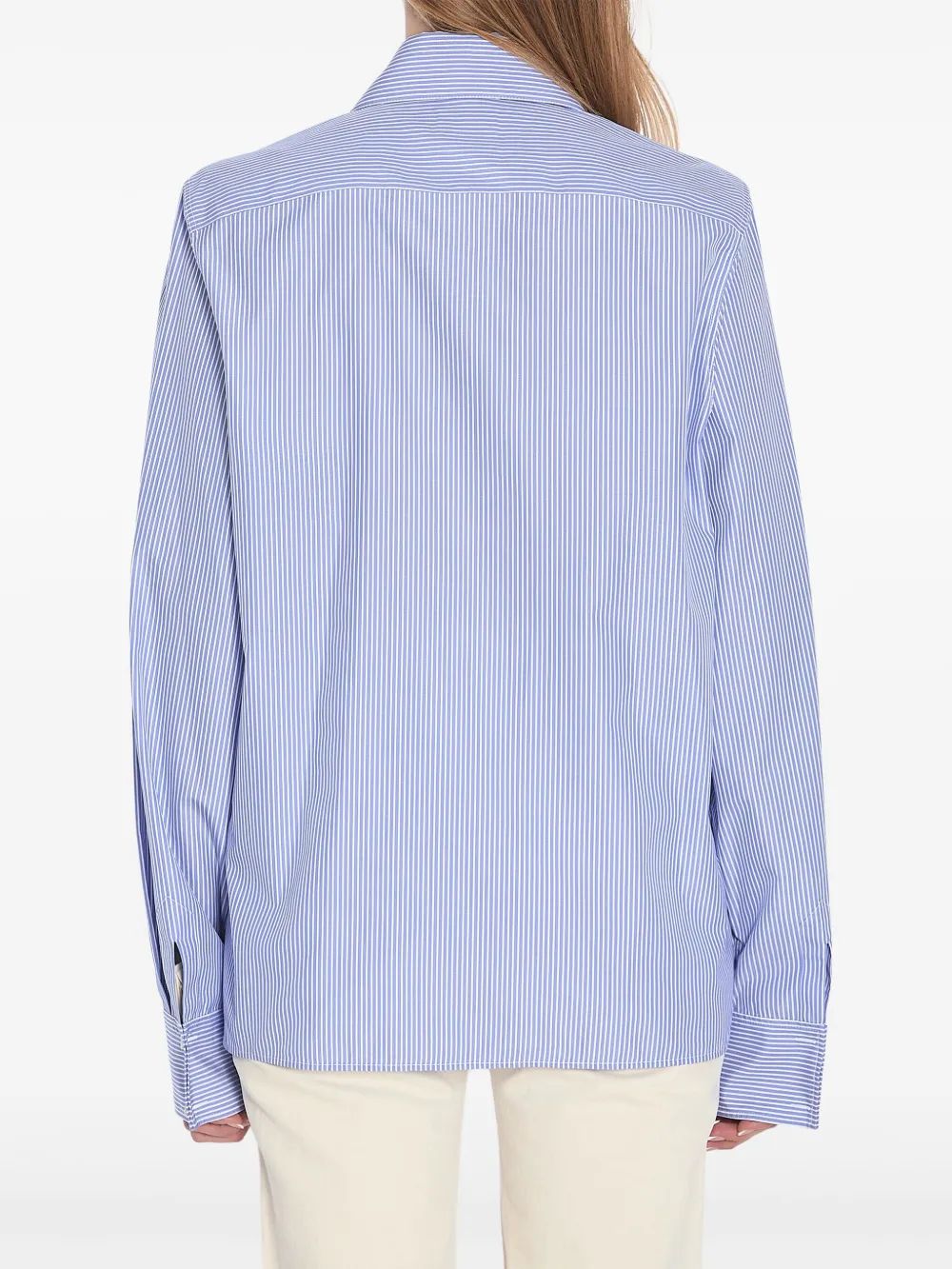 SAINT LAURENT Embroidered Hem Shirt - Size 38