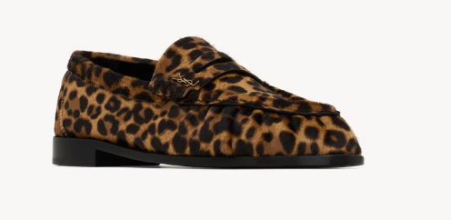 SAINT LAURENT Leather Flat Shoes for Women - SS25 Collection