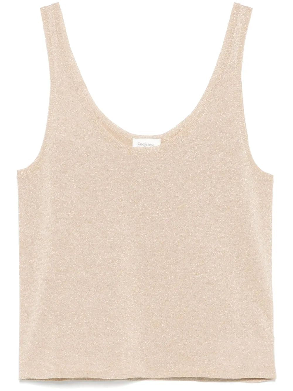 SAINT LAURENT Lurex Knit Tank Top - Women's Size S