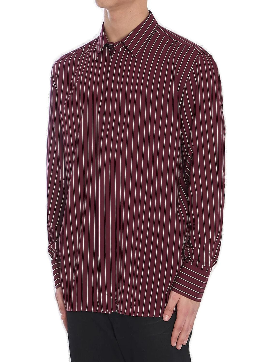 SAINT LAURENT Classic Men's Button-Up Shirt - SS25 Collection