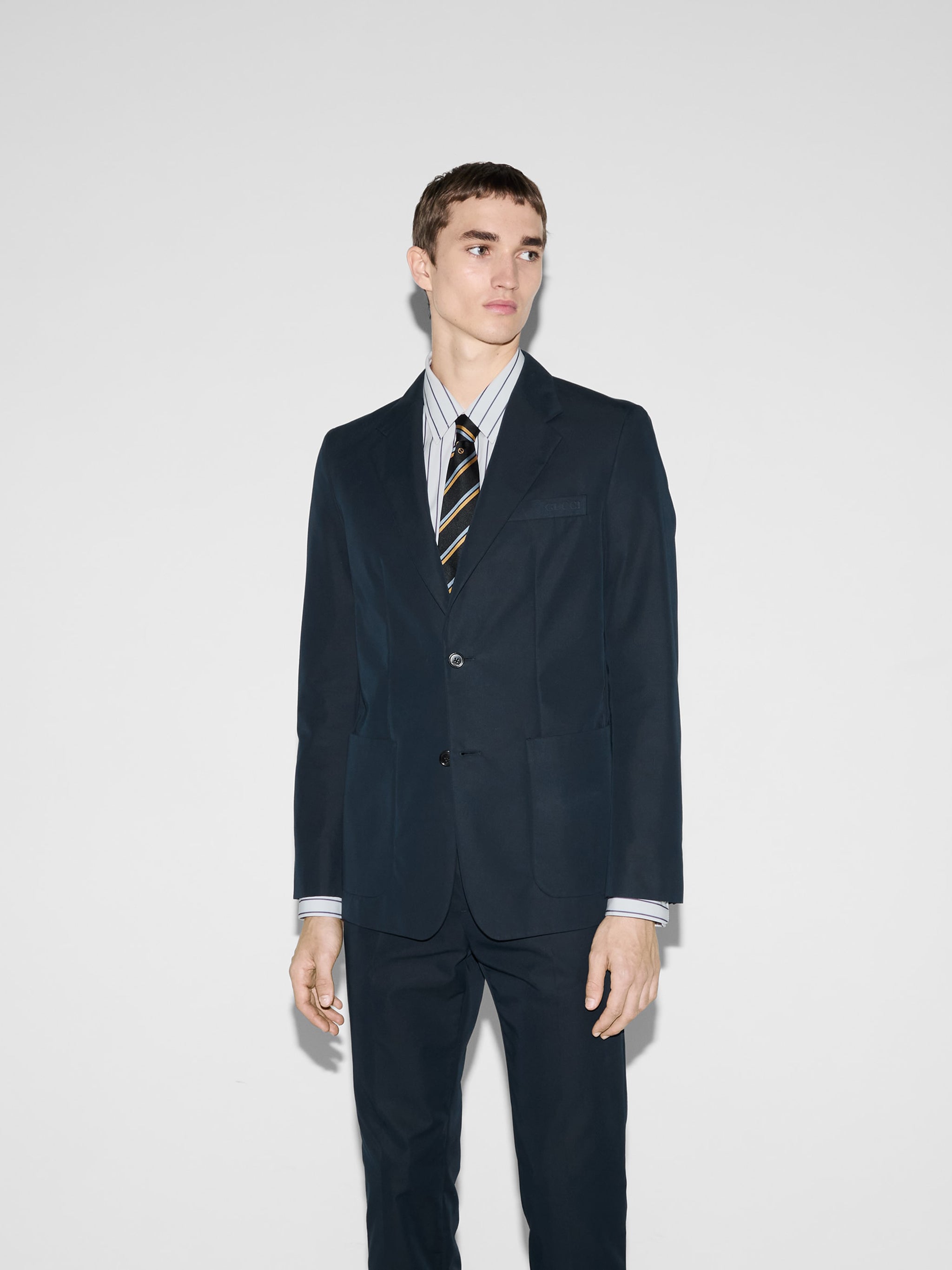 GUCCI Embroidered Cotton Twill Jacket - Size 48