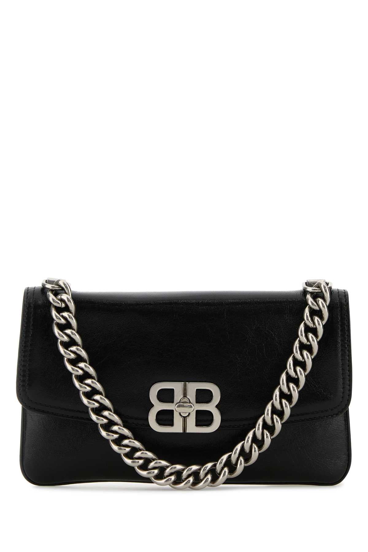 BALENCIAGA Chic Mini Handbag with Silver Chain