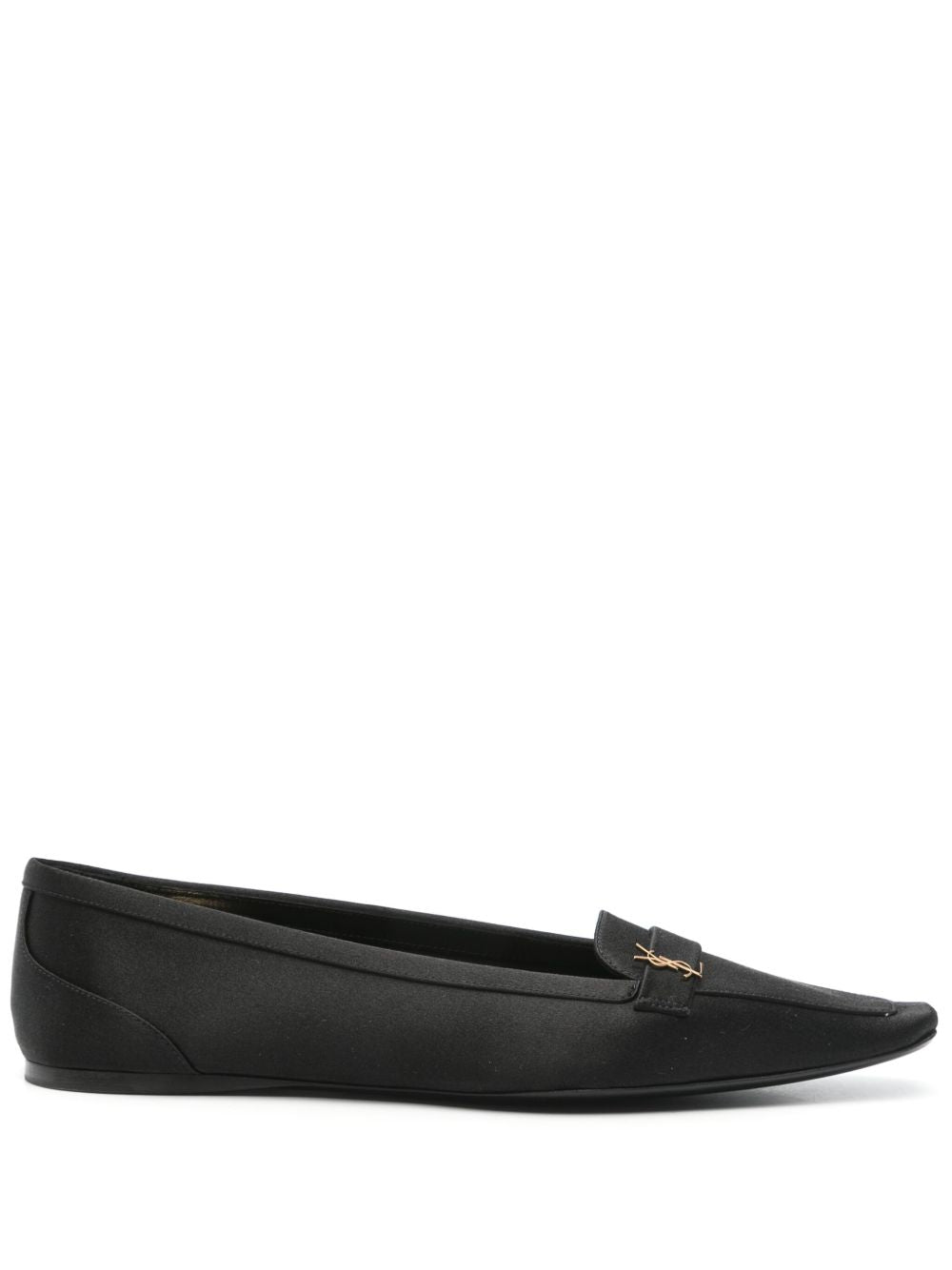SAINT LAURENT Crepe Satin Poppy Ballerina Flats