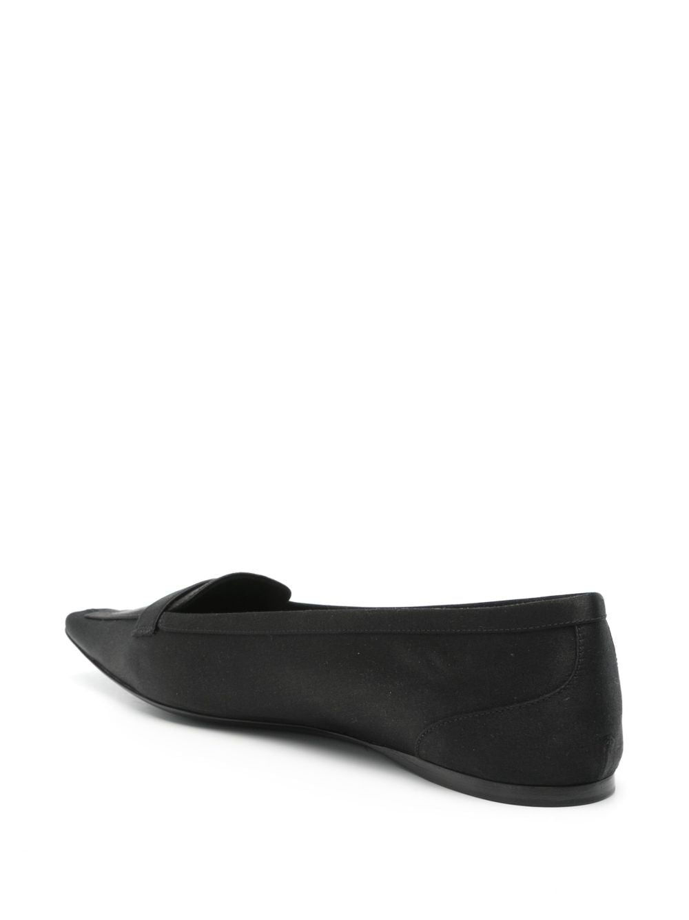 SAINT LAURENT Crepe Satin Poppy Ballerina Flats
