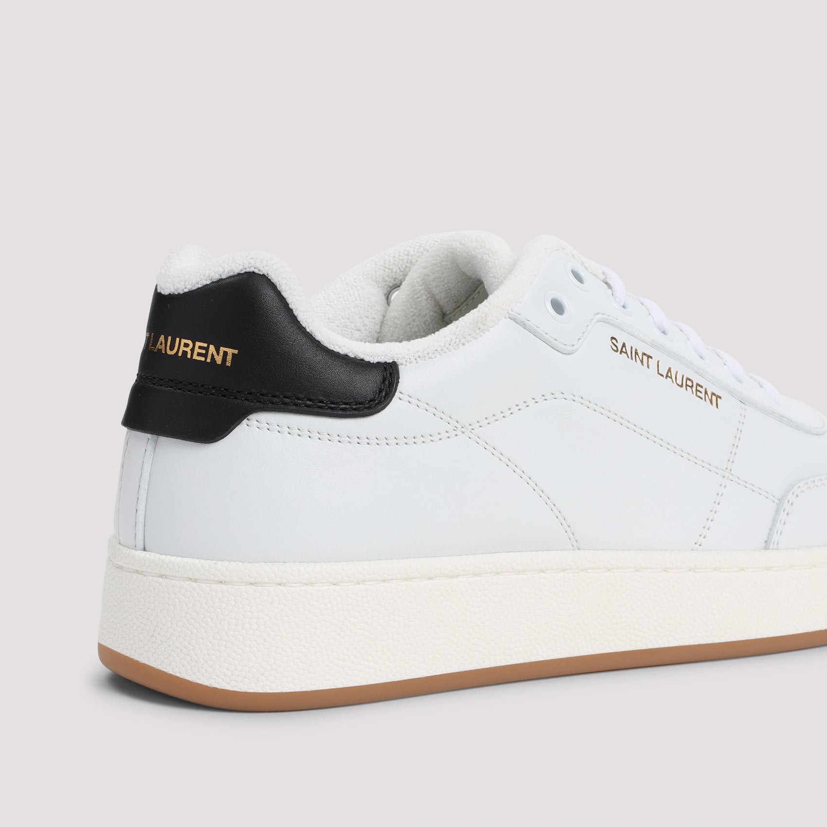 SAINT LAURENT Leather Low-Top Sneakers