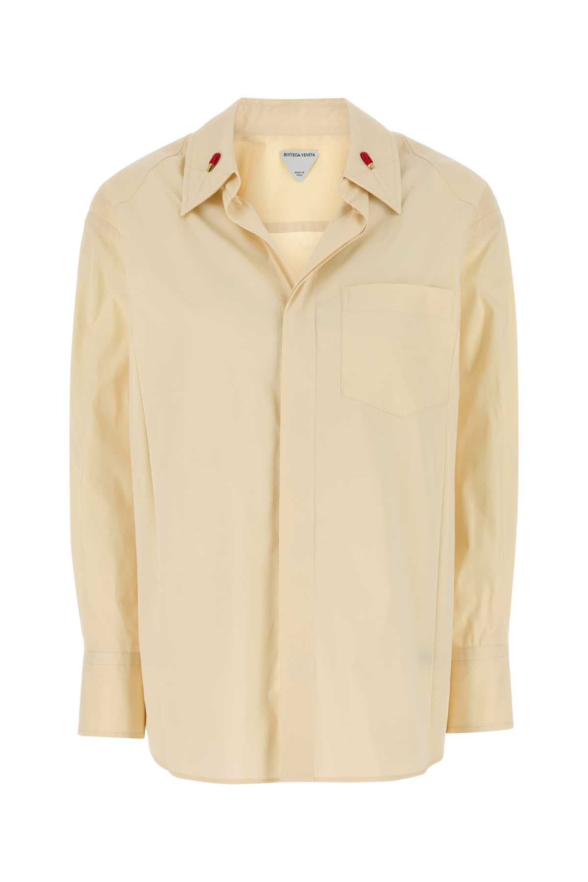 BOTTEGA VENETA Cotton Blend Shirt with Fiamifferi Neck for Women