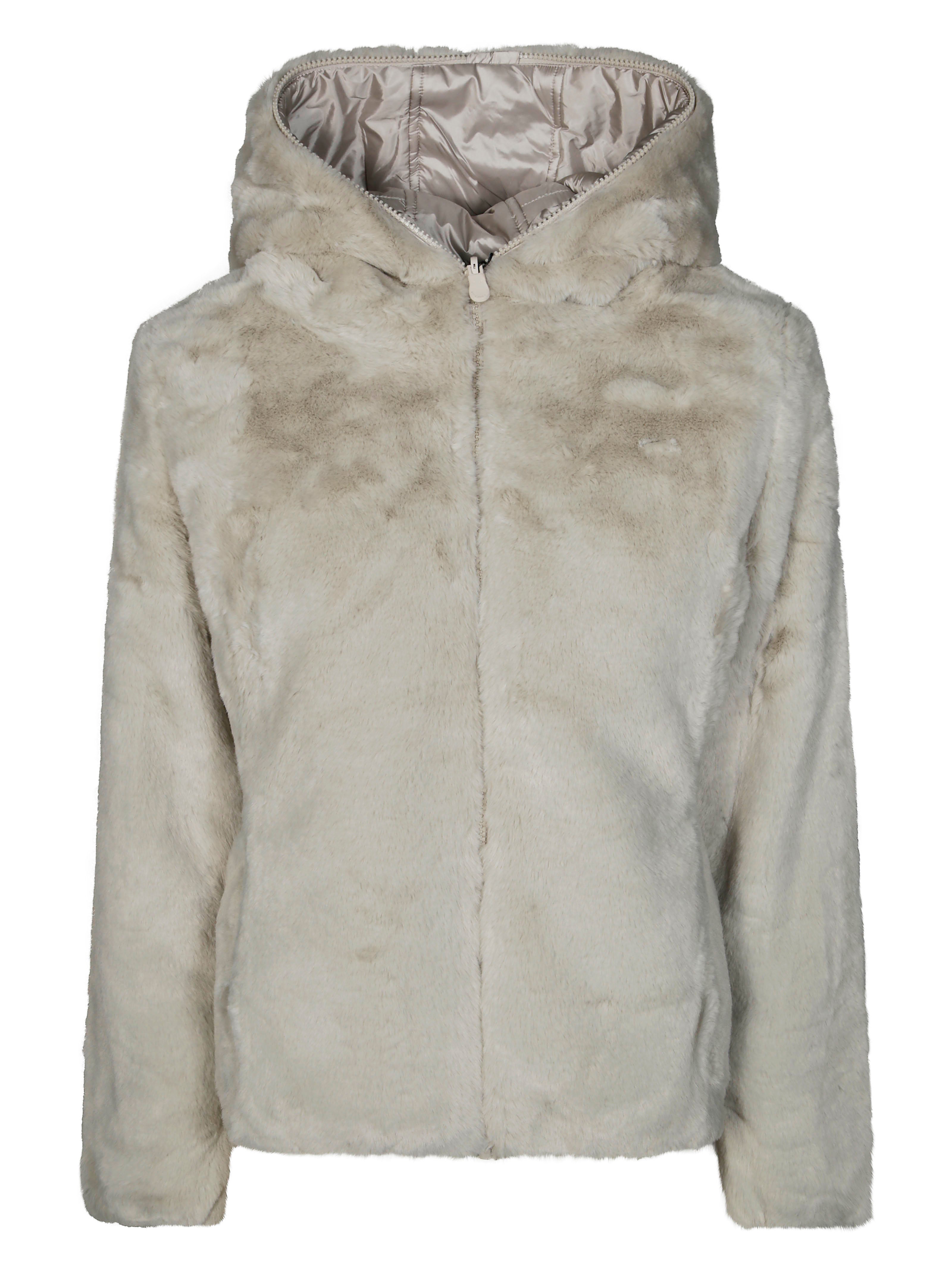 SAVE THE DUCK Reversible Eco-Friendly Fur Hoodie Jacket