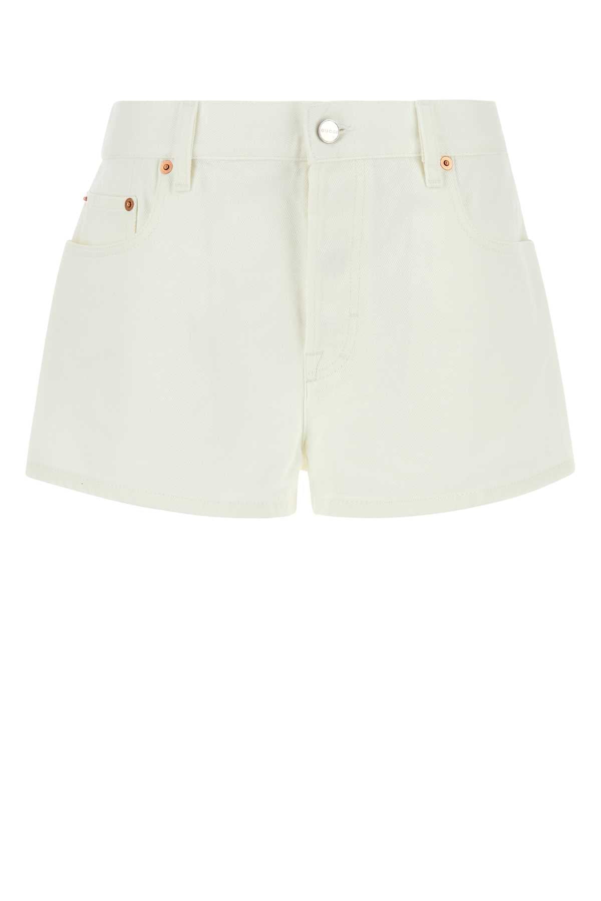 GUCCI Women's Mini Denim Shorts - SS25 Collection