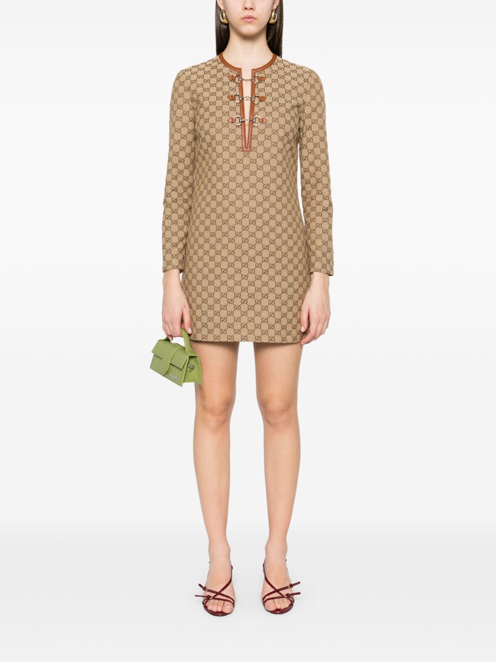 GUCCI Cotton Midi Dress with Concealed Fastening - Women