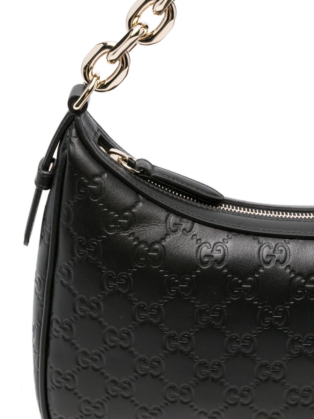 GUCCI Large Embossed GG Leather Handbag