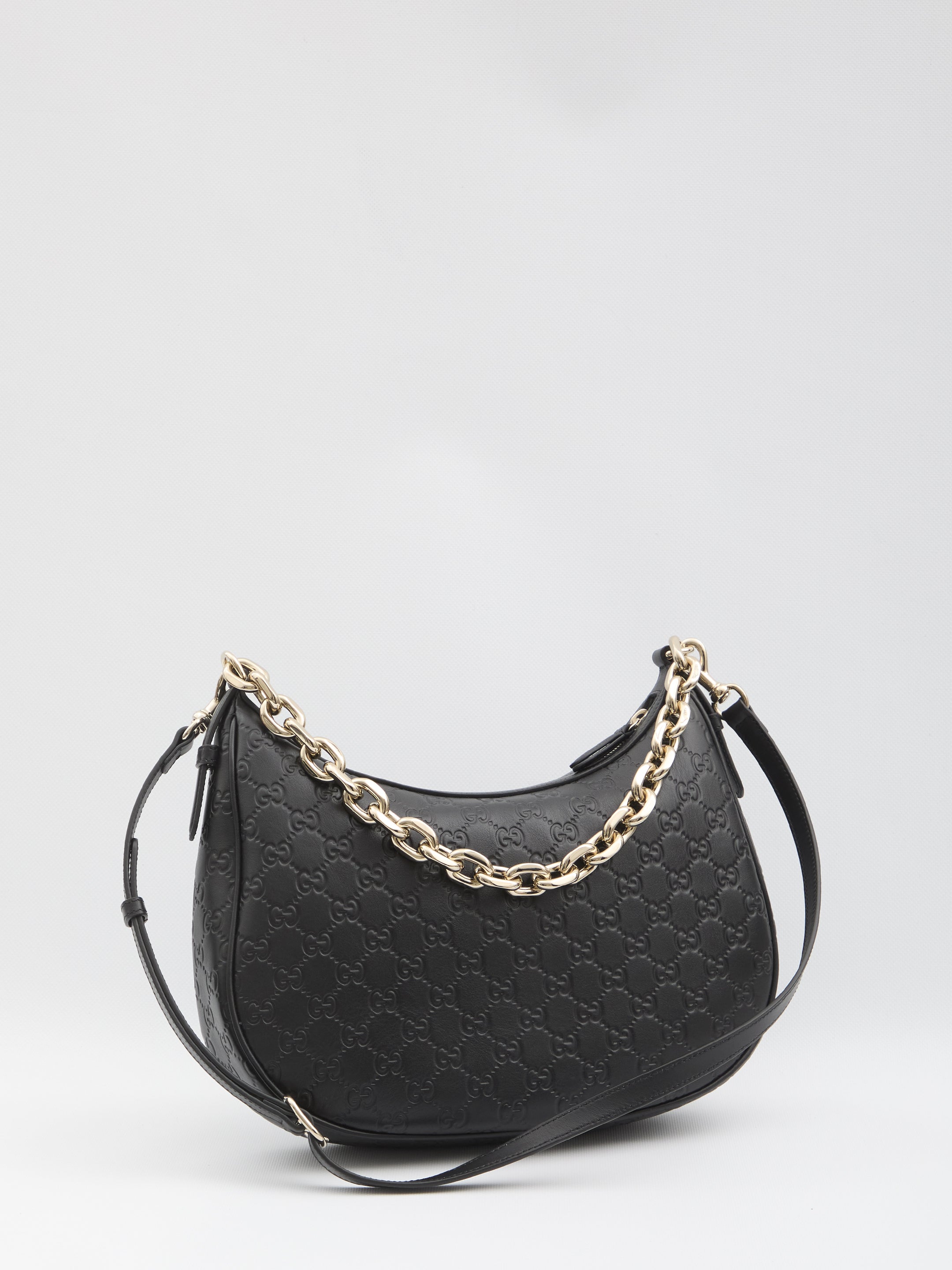 GUCCI Large Shoulder Handbag with GG Emblem - 27x23x6 cm