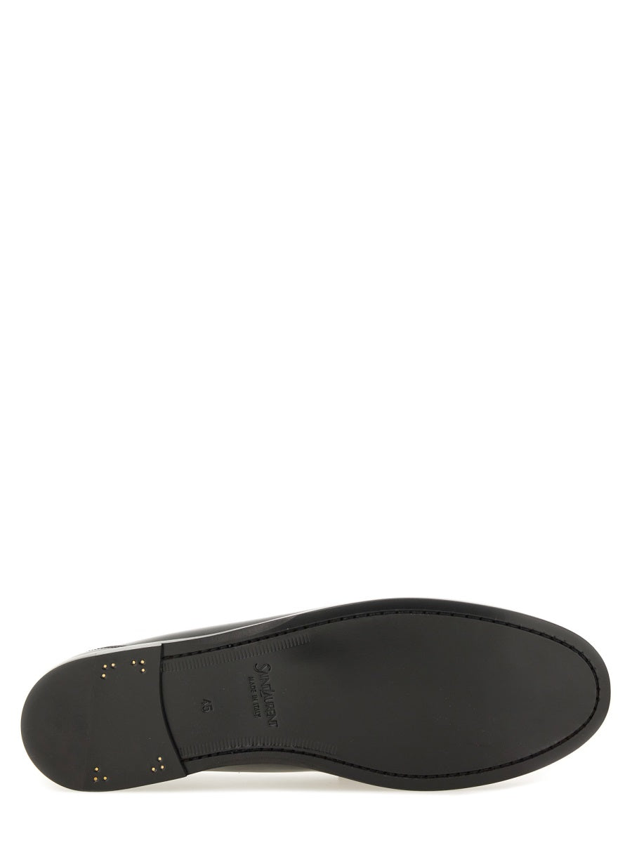 SAINT LAURENT Moccasin Laurent - Classic Men's 100% Calfskin Footwear