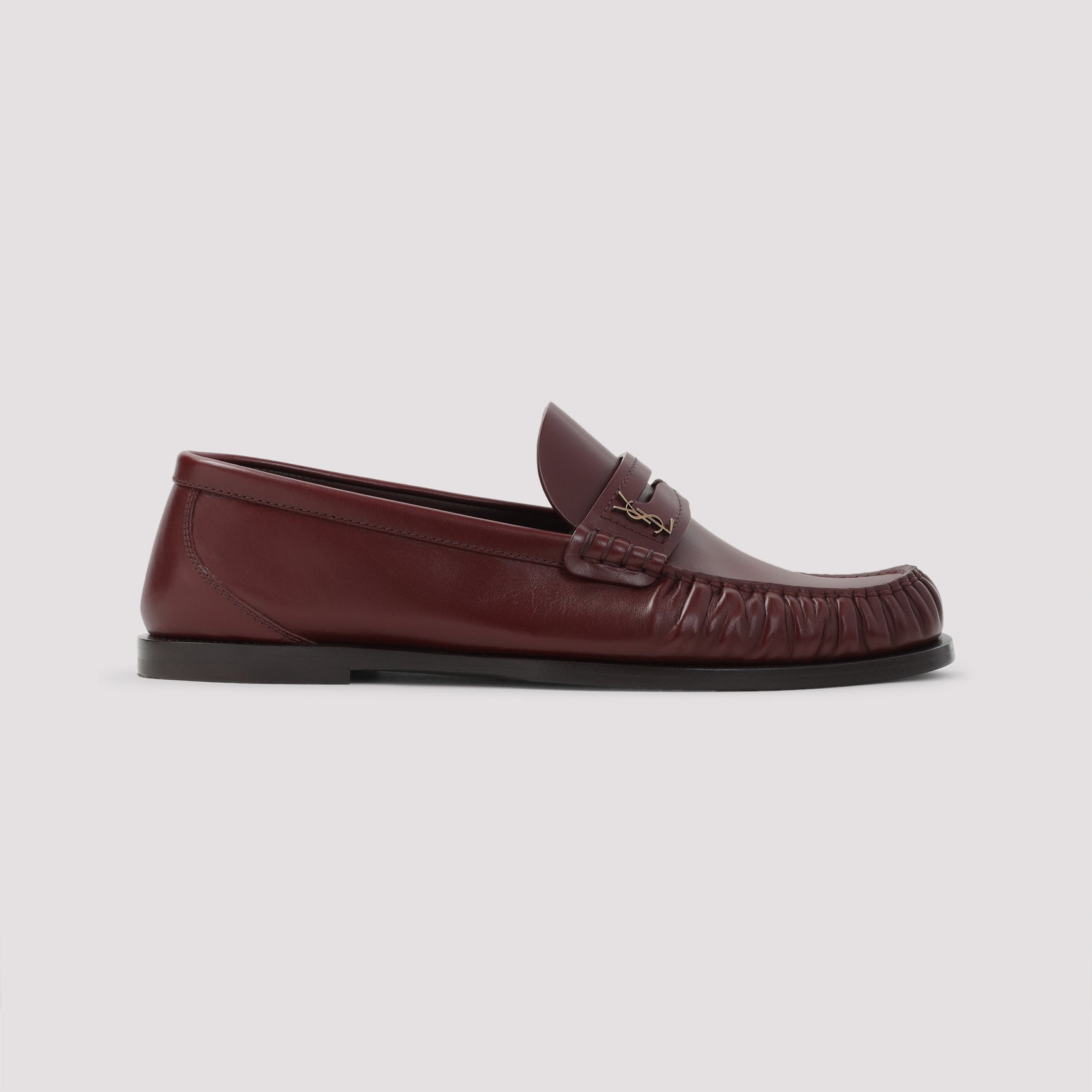 SAINT LAURENT Elegant Leather Loafers for Women
