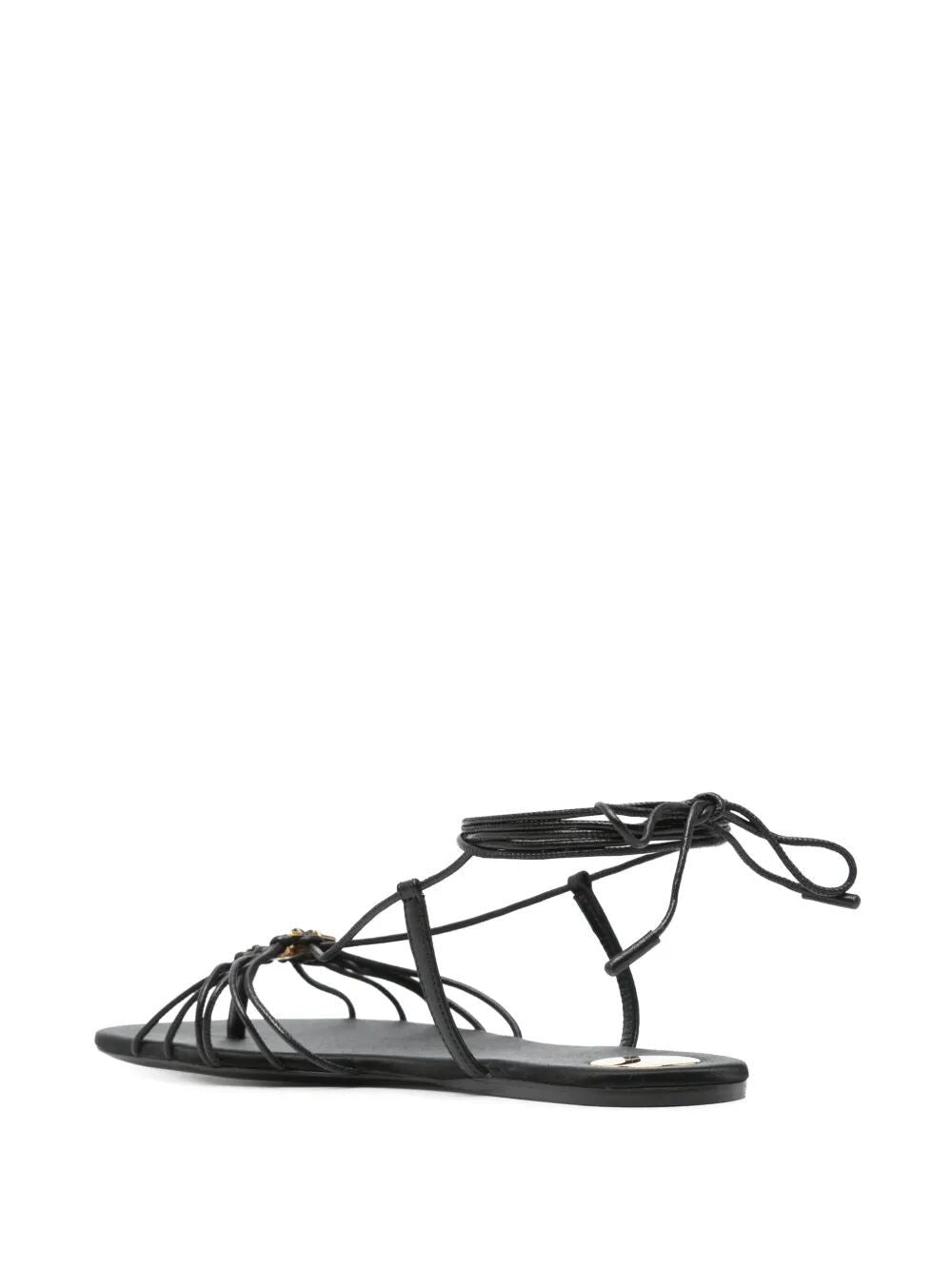 SAINT LAURENT Leather Babylone Sandals for Women