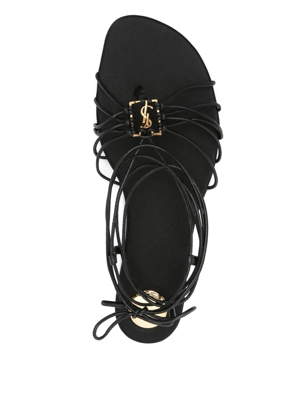 SAINT LAURENT Leather Babylone Sandals for Women