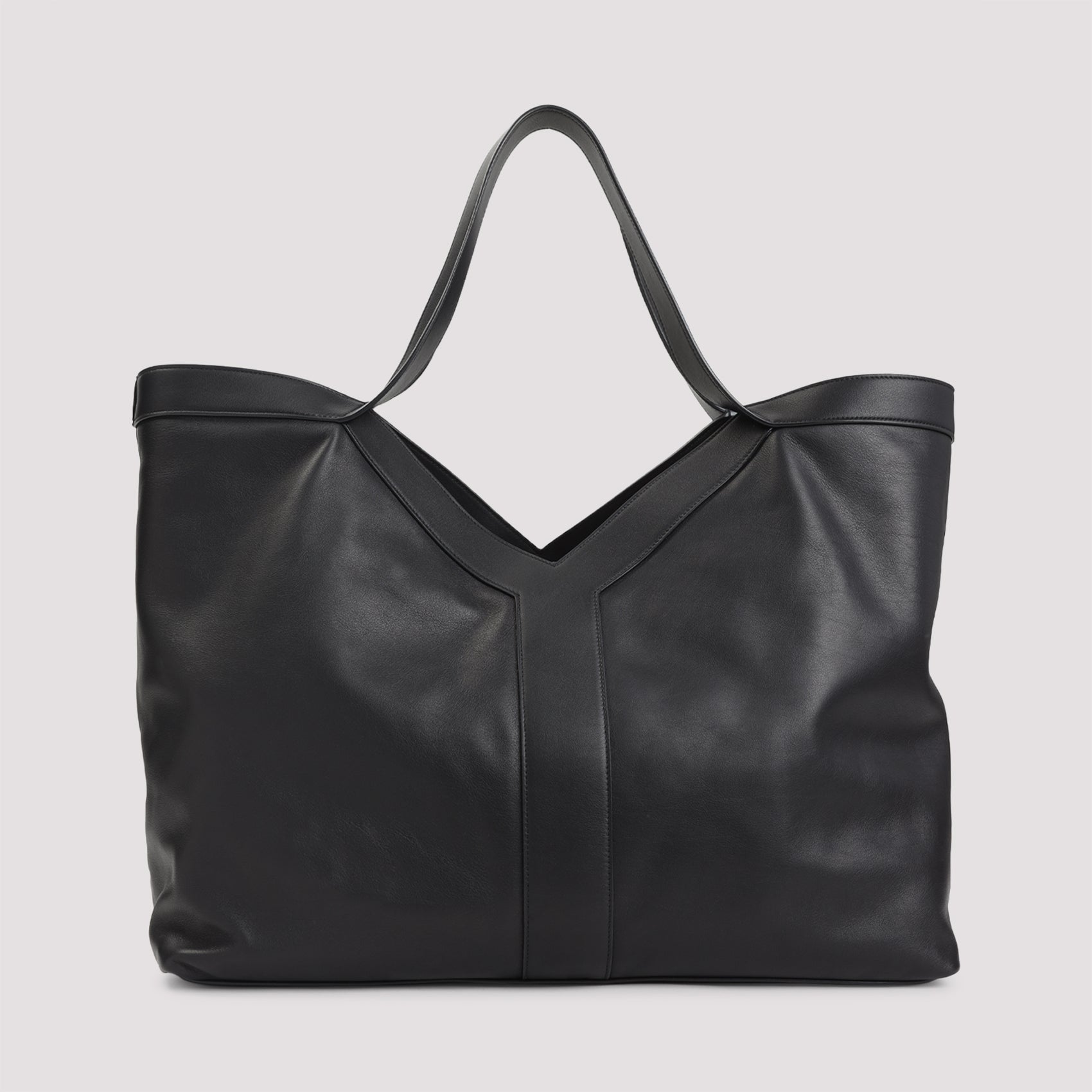 SAINT LAURENT Large Calfskin Tote Handbag for Men