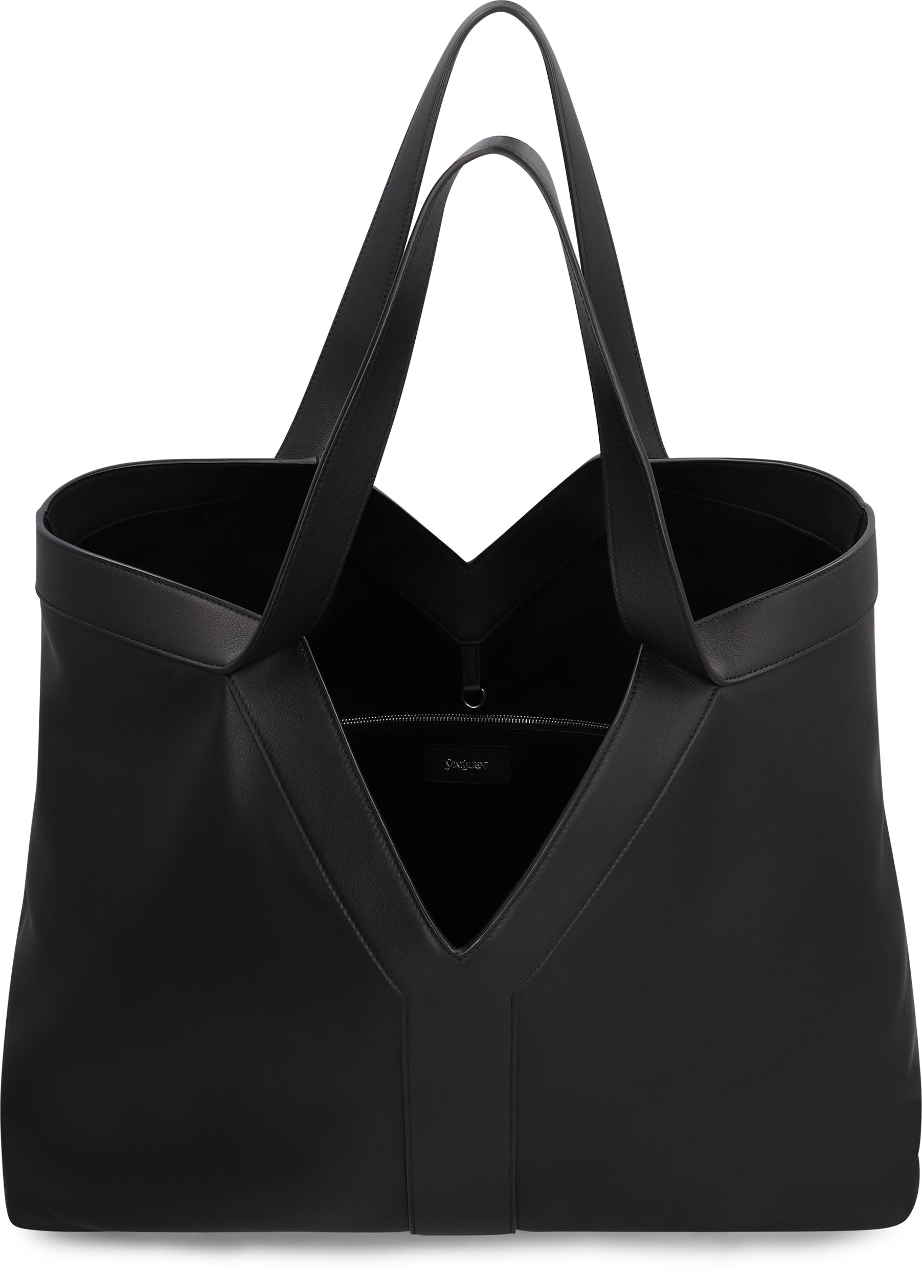 SAINT LAURENT Large Calfskin Tote Handbag for Men