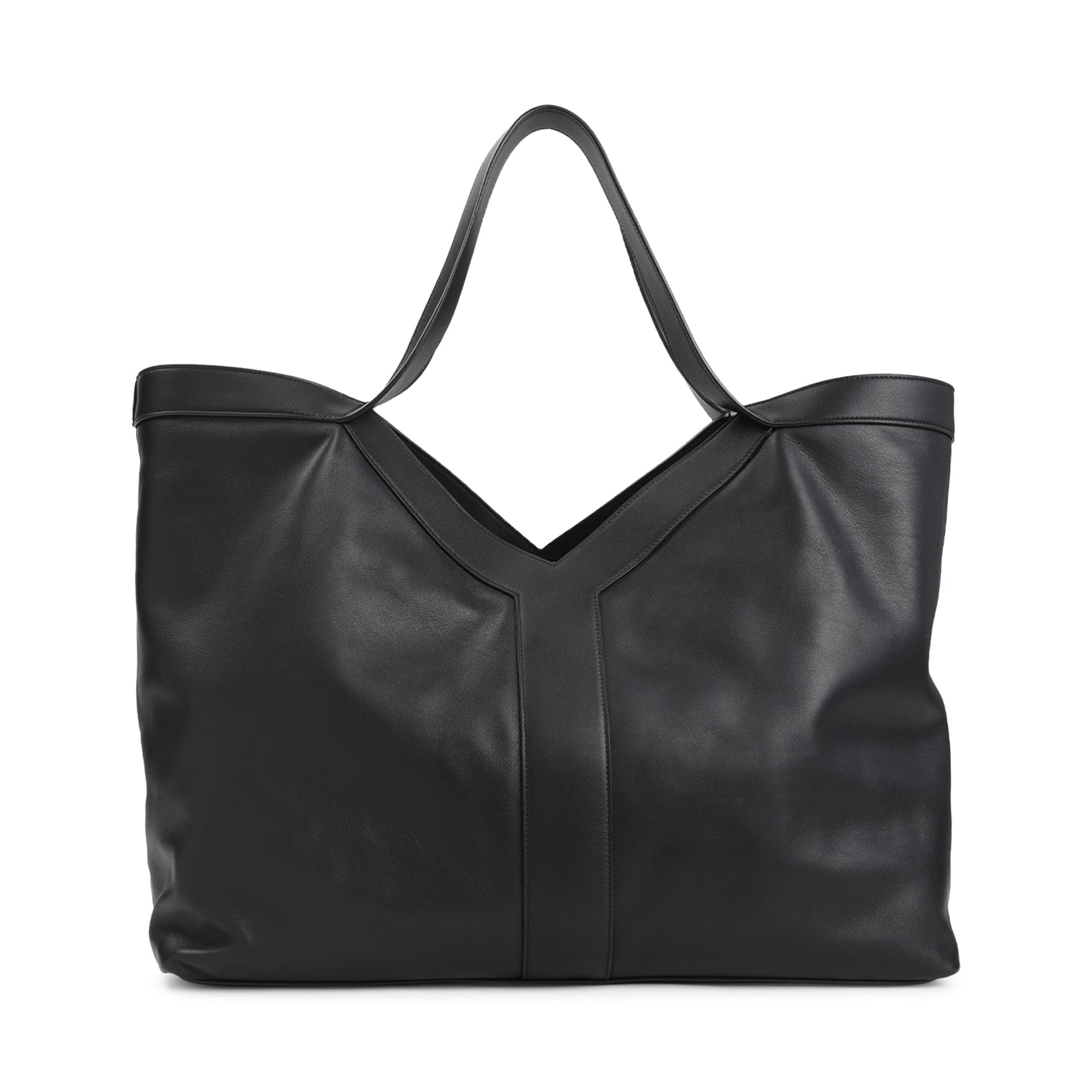 SAINT LAURENT Large Calfskin Tote Handbag for Men