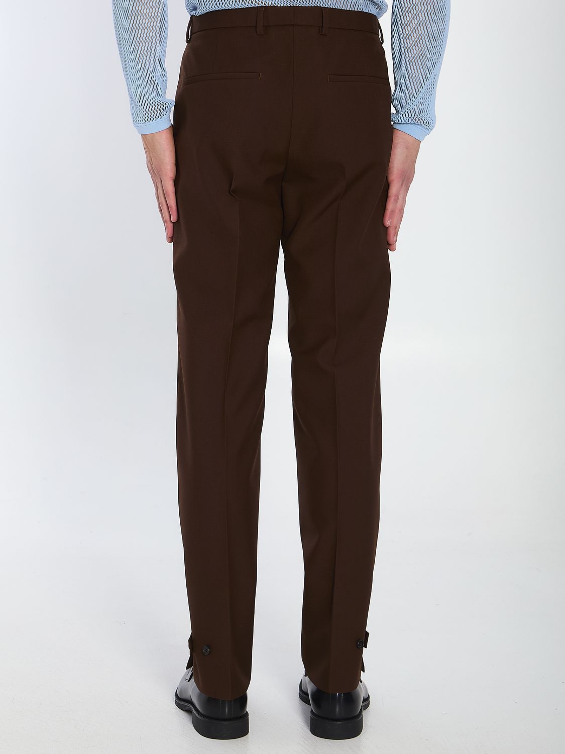 GUCCI Wool Twill Trousers - Size IT 48