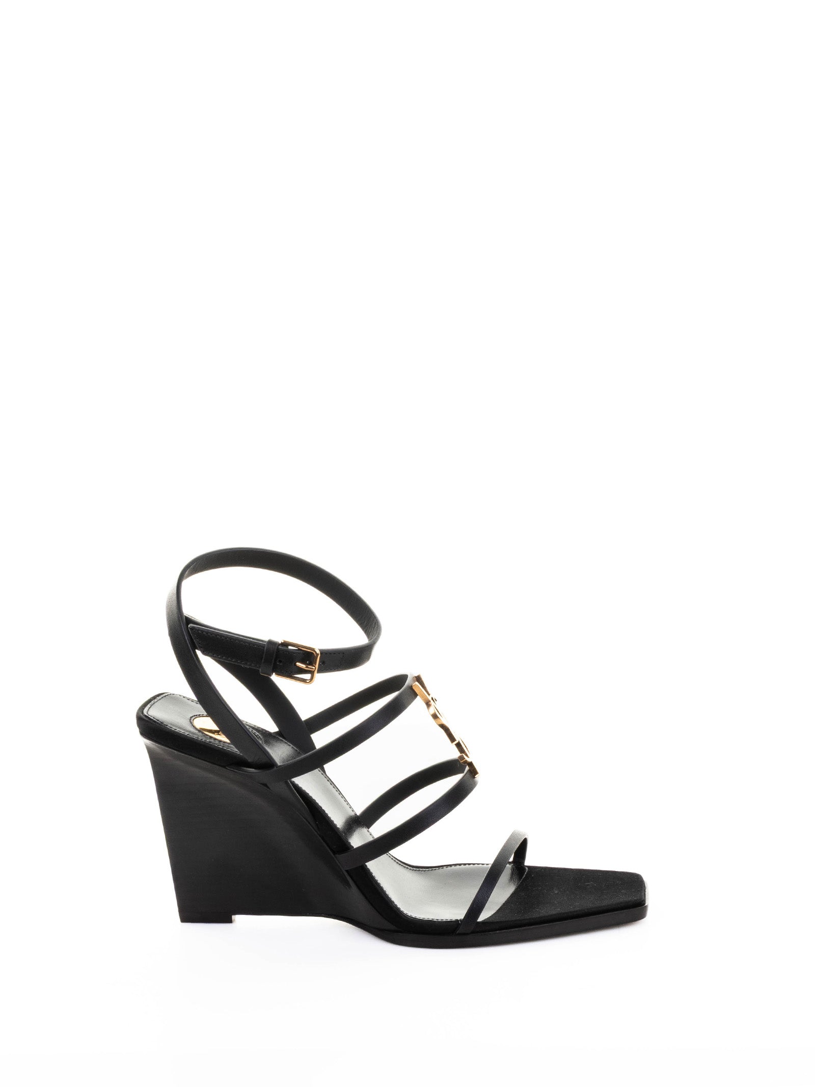 SAINT LAURENT Leather San Maine Sandals for Women - SS25