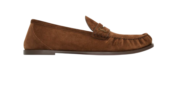 SAINT LAURENT Premium Leather Moccasin Flat Shoes for Men