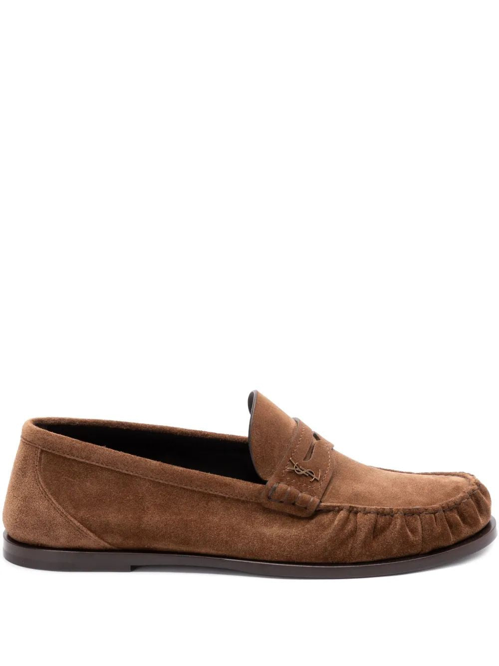 SAINT LAURENT Suede Leather Loafers for Men