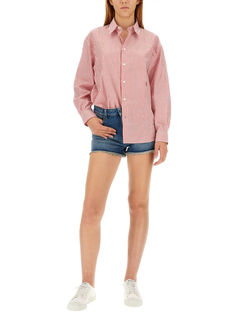 SPORTY&RICH Regular Fit Stripe Pattern Shirt - SS23