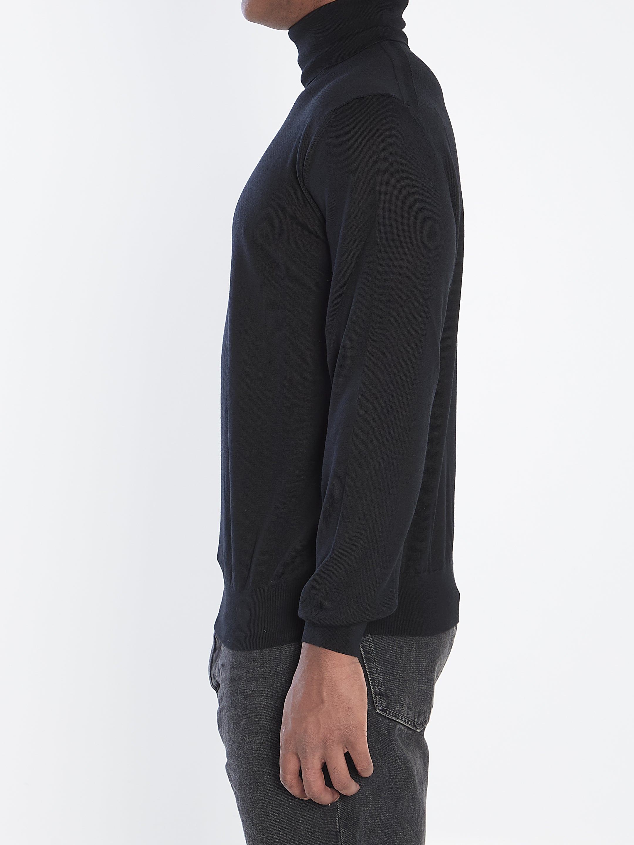 SAINT LAURENT Fine Wool Turtleneck Sweater - Slim Fit