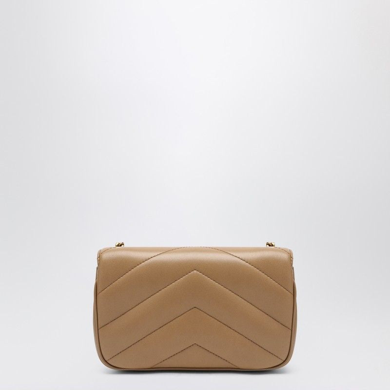 SAINT LAURENT Mini Lambskin Handbag with Removable Pouch