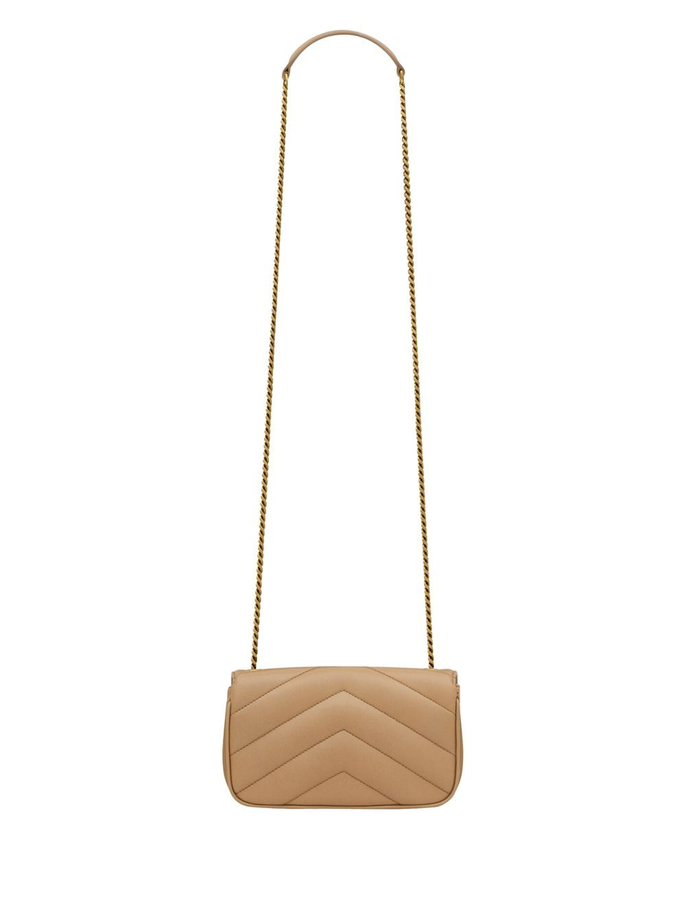 SAINT LAURENT Mini Quilted Leather Crossbody Handbag