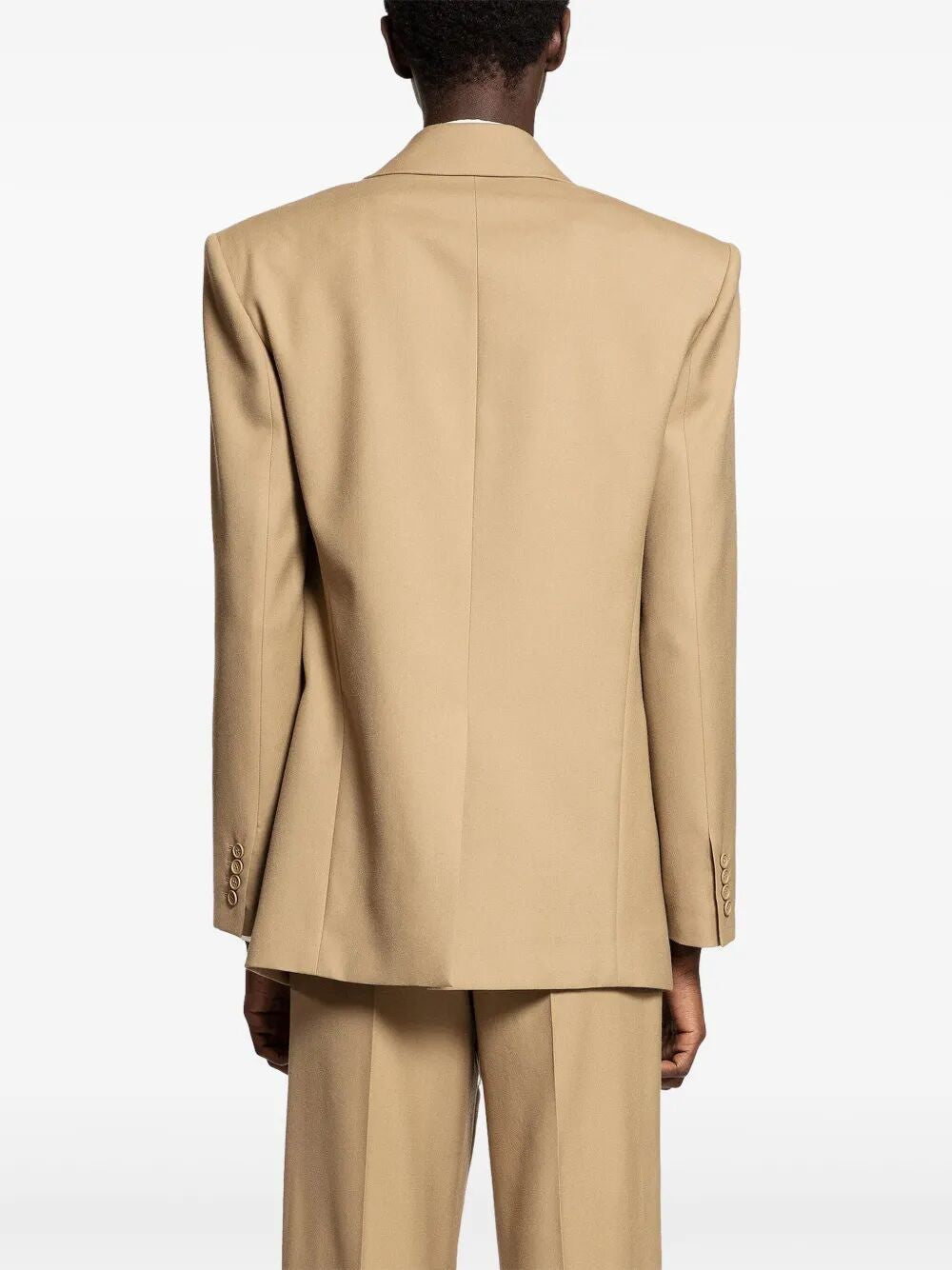 SAINT LAURENT Men's Wool Gabardine Single Breasted Jacket