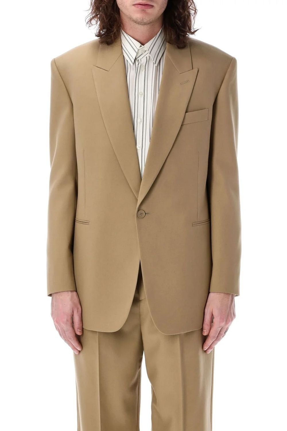 SAINT LAURENT Men's Stylish Outerwear Jacket for SS25