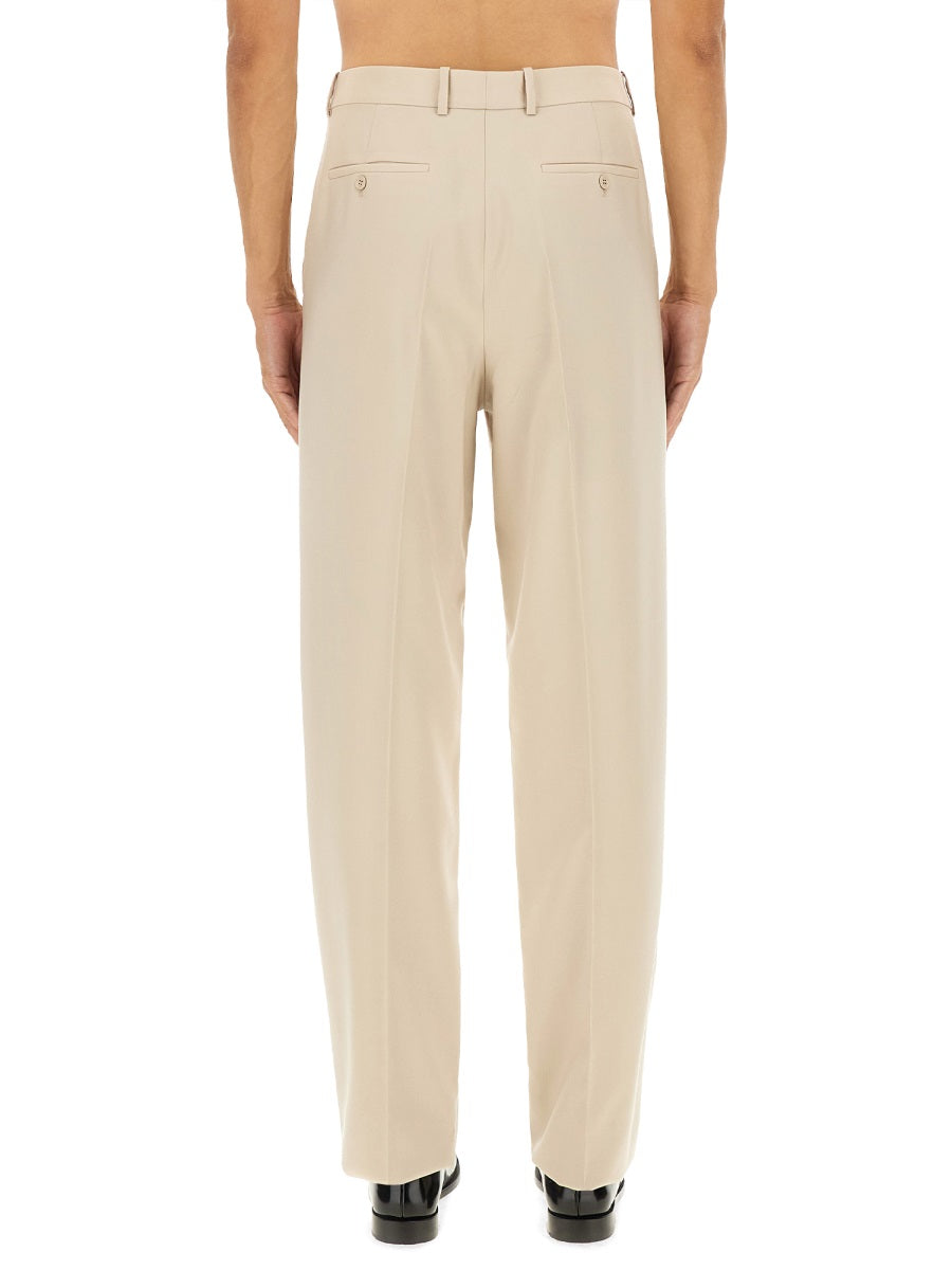 SAINT LAURENT High-Waisted Wool Pants - Size 48 IT