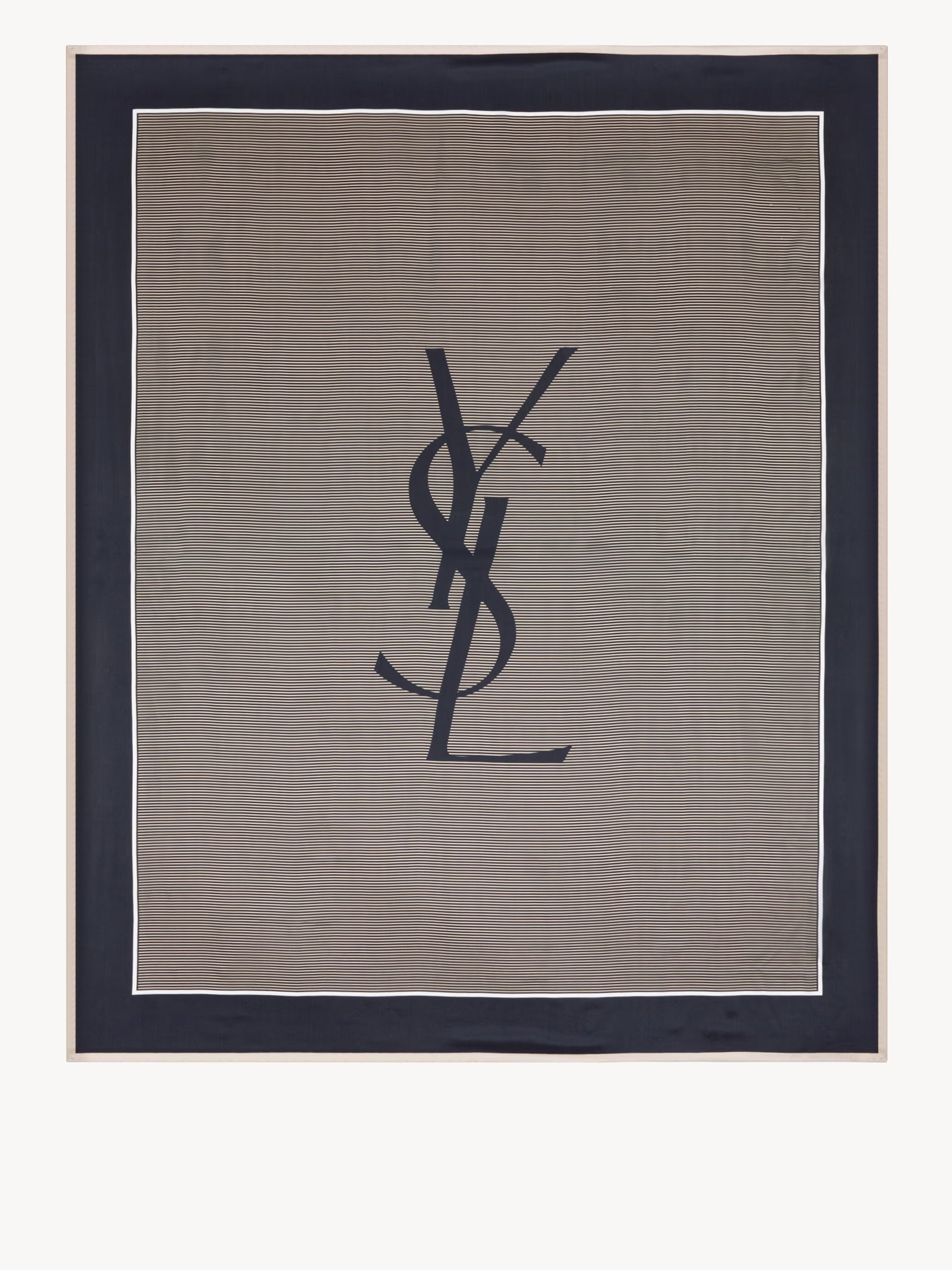 SAINT LAURENT Silk Cassandre Scarf - Women's Mini Accessory