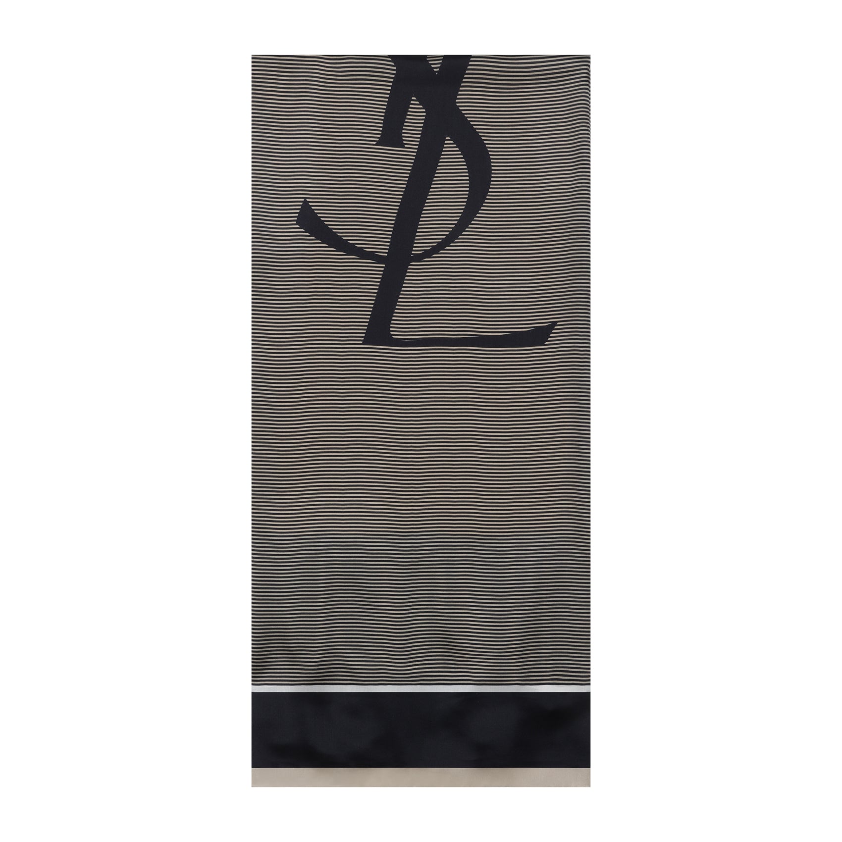 SAINT LAURENT Cassandre Mini Silk Scarf