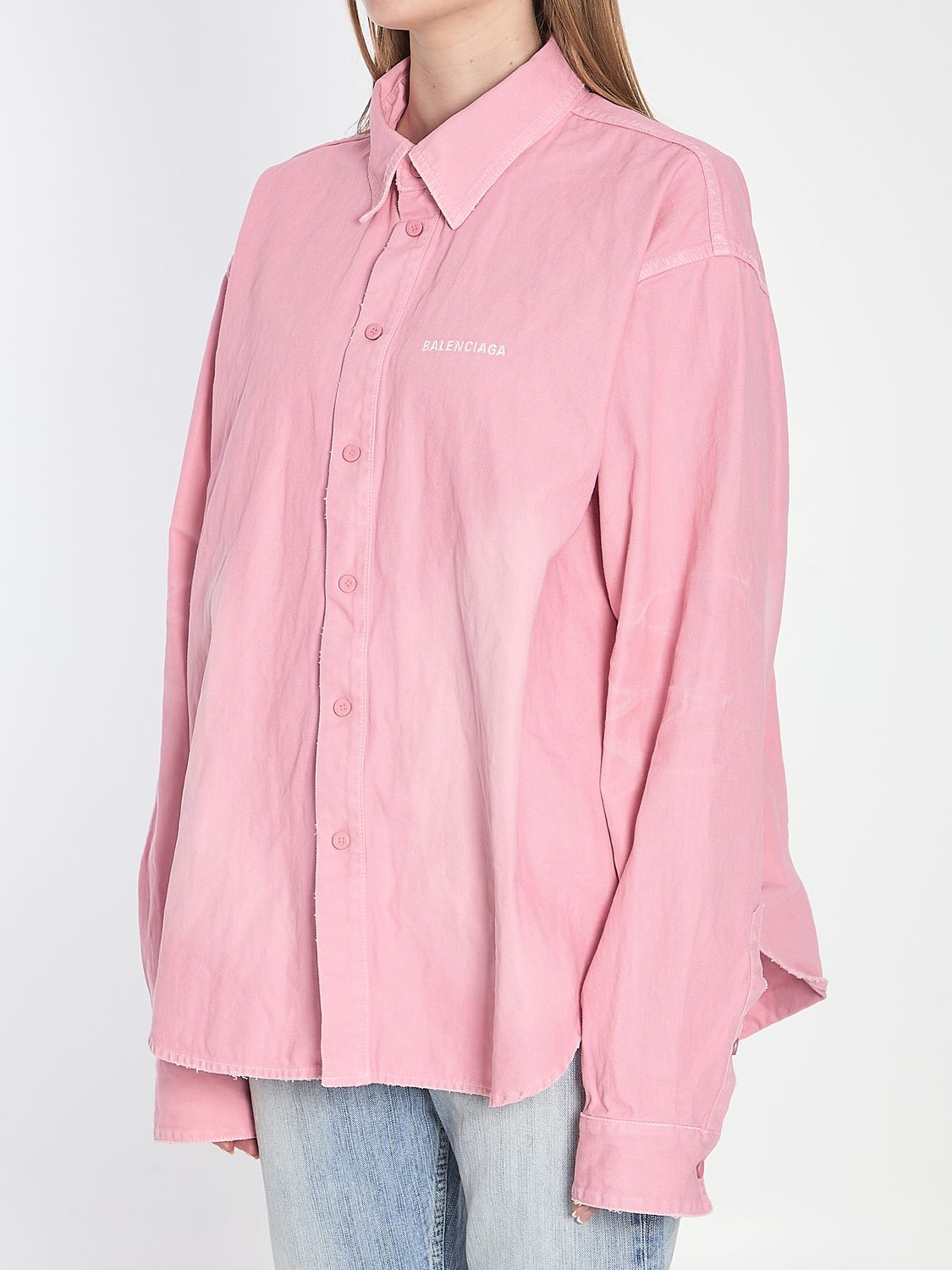 BALENCIAGA Oversized Denim Shirt for Everyone - Large Fit