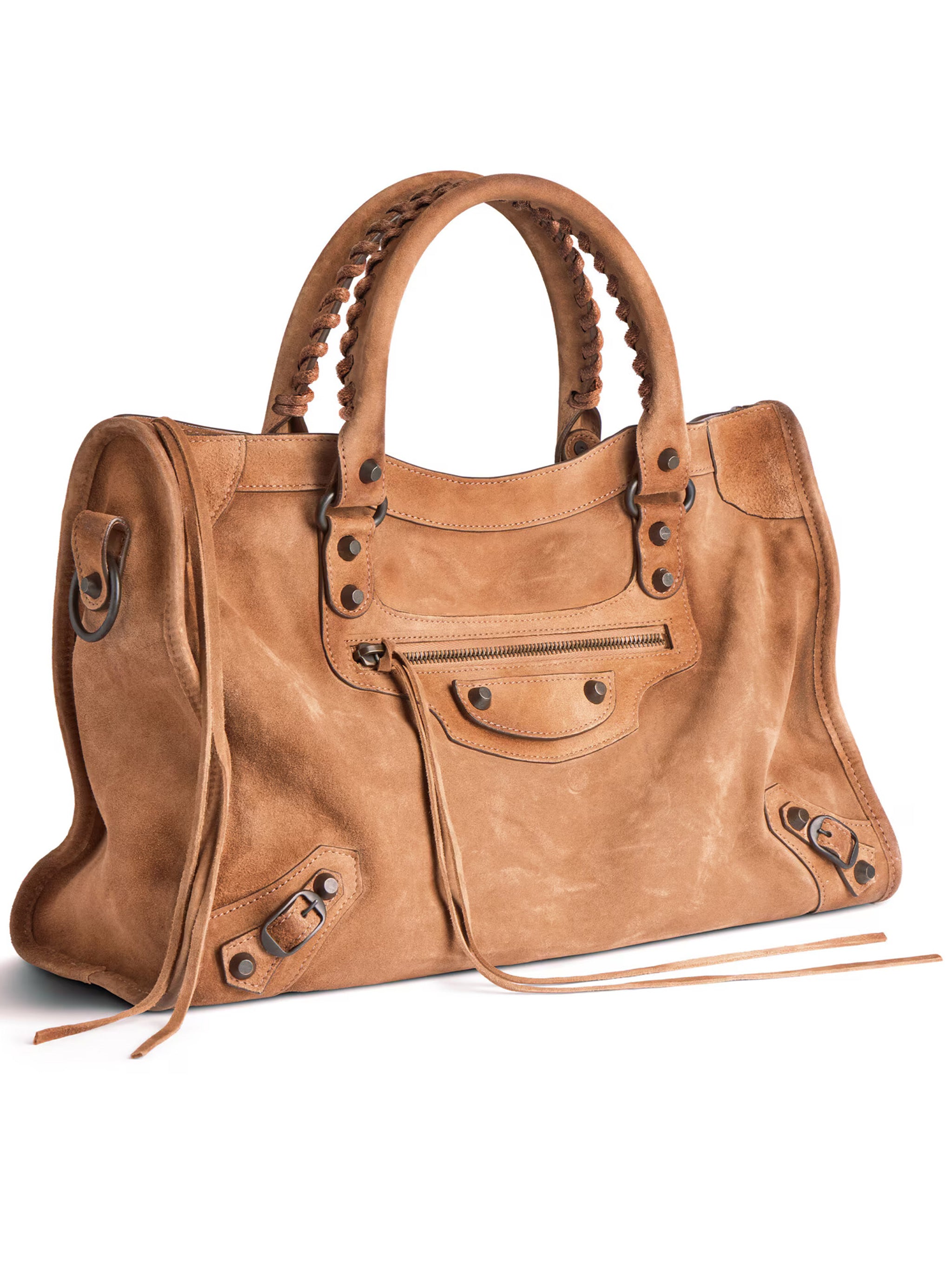 BALENCIAGA Medium Suede Handbag